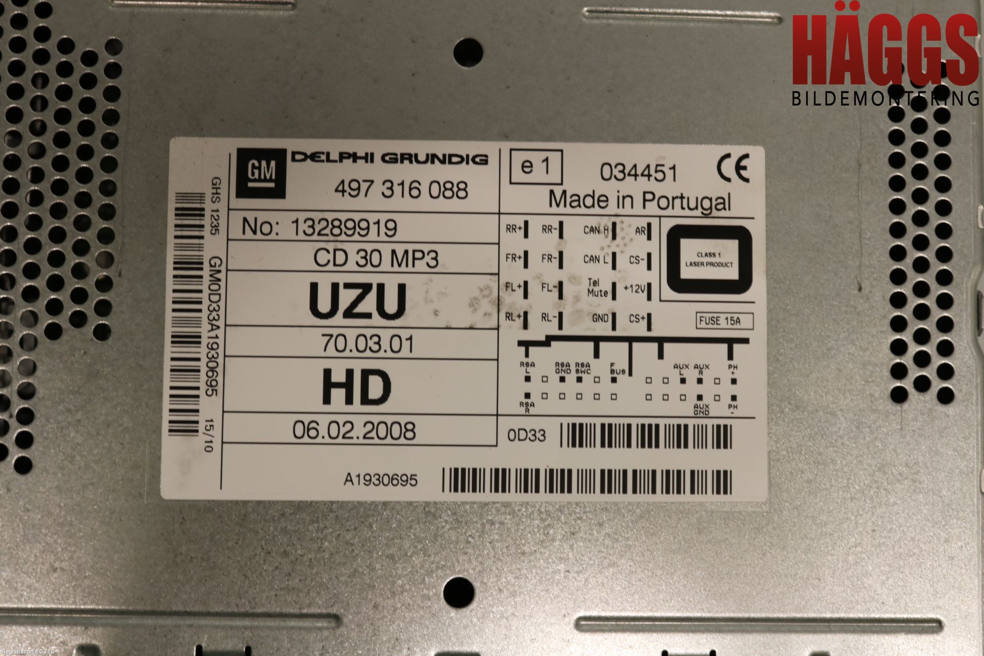Opel CORSA D 07-14 Radio