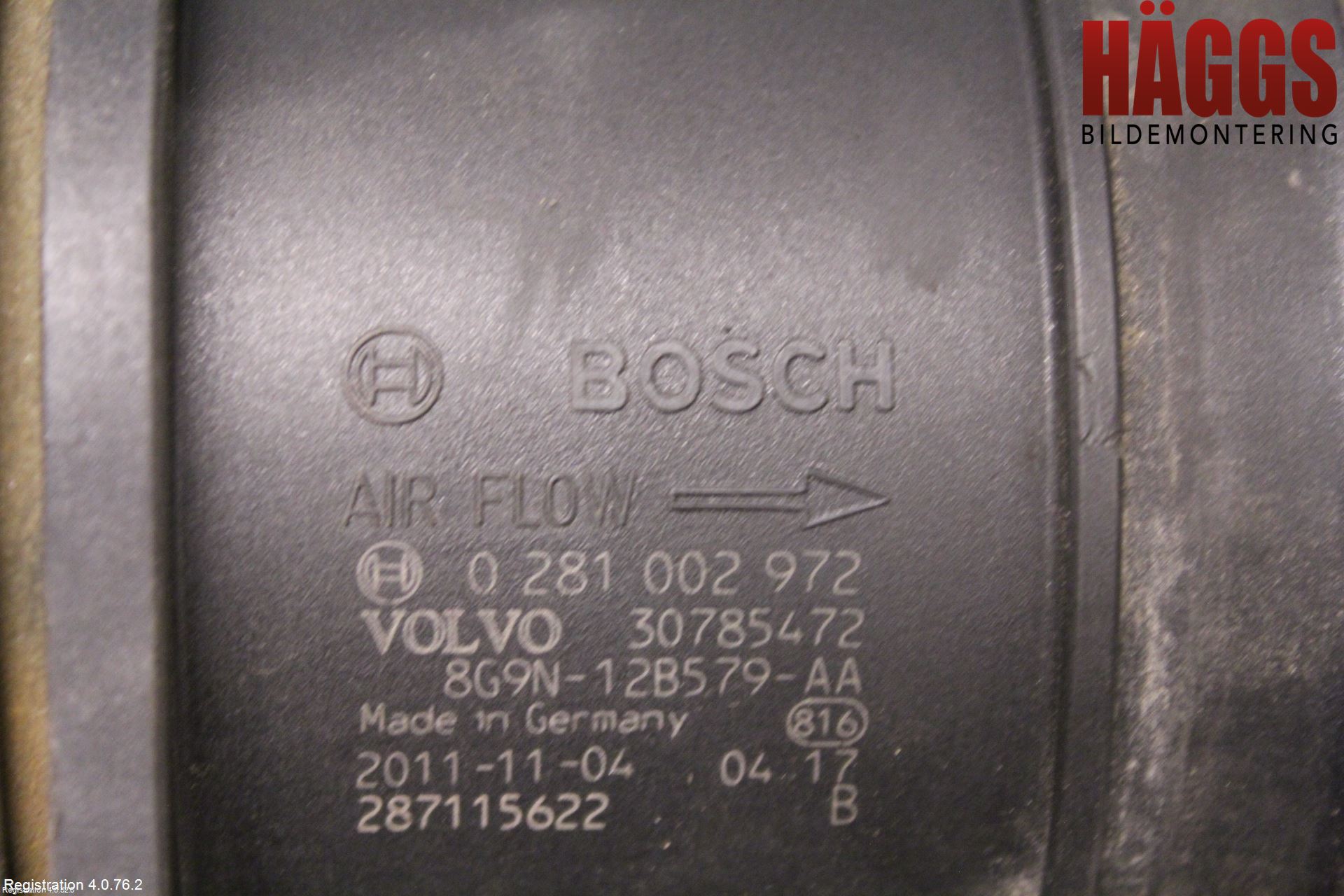 Volvo S80 07-13 Injluftmassamätare