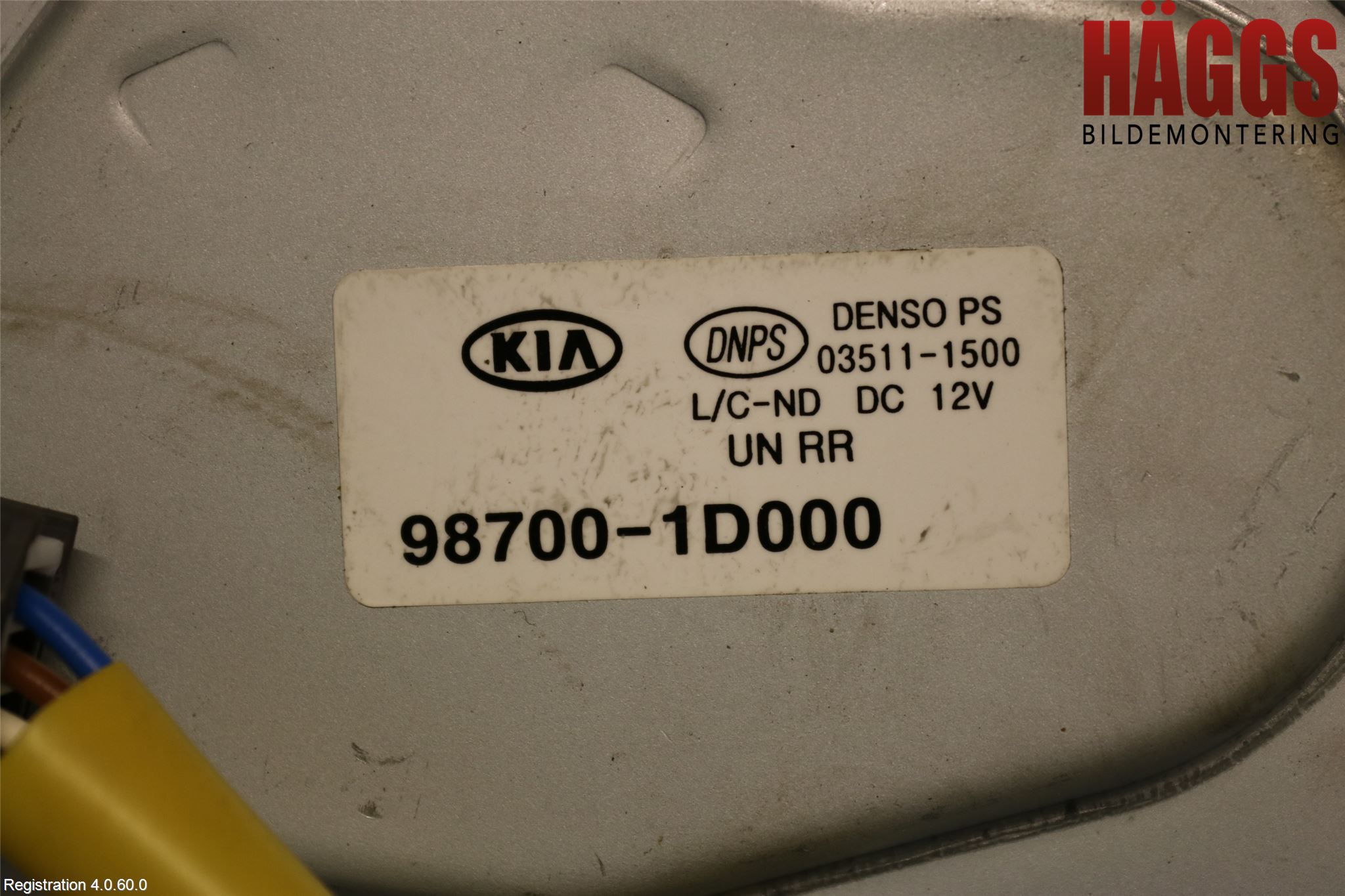 Kia CARENS I  03-06 Torkarmotor Baklucka