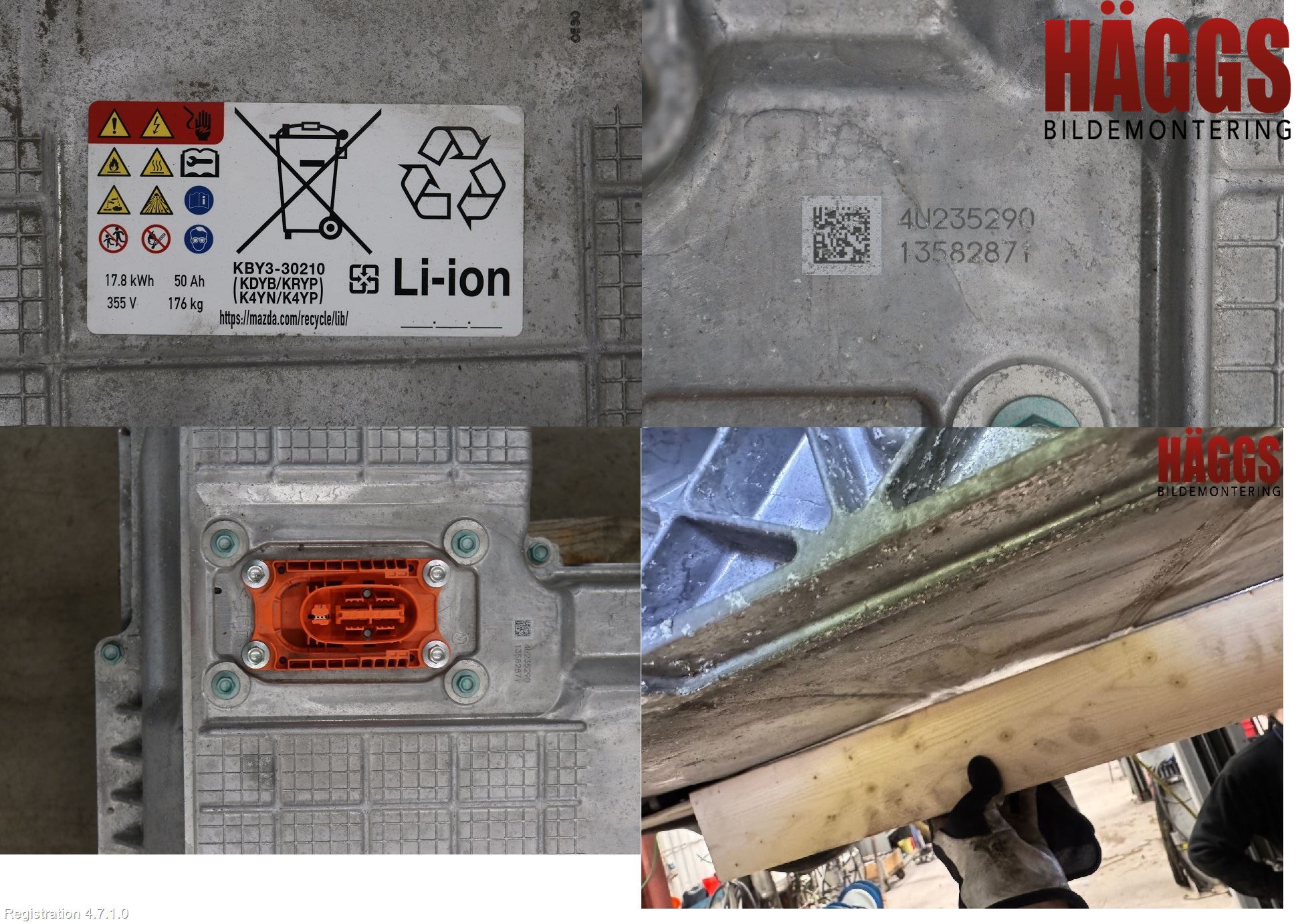 Mazda CX-60 22- Batteri Högspänning