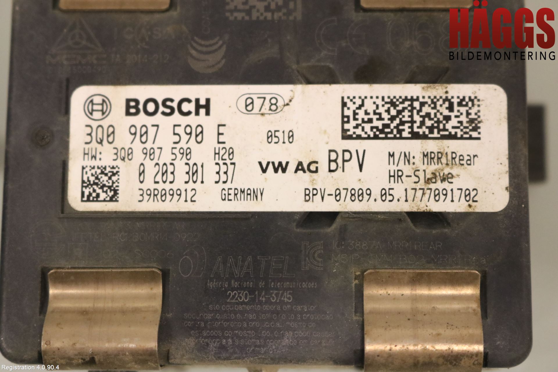 Volkswagen VW PASSAT 15-19 Sensor Aktivt Kollisionsskydd