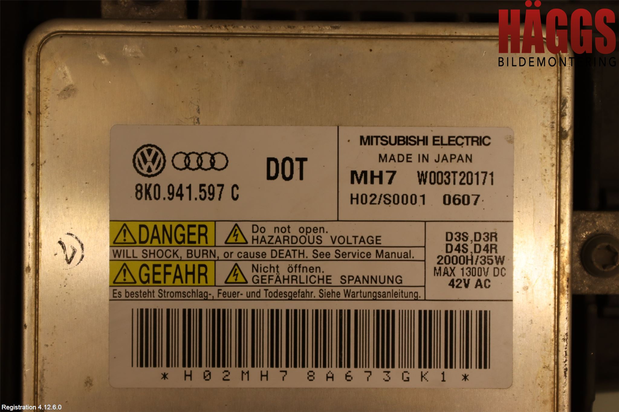 Audi A5 07-16 Strålkastare Vänster