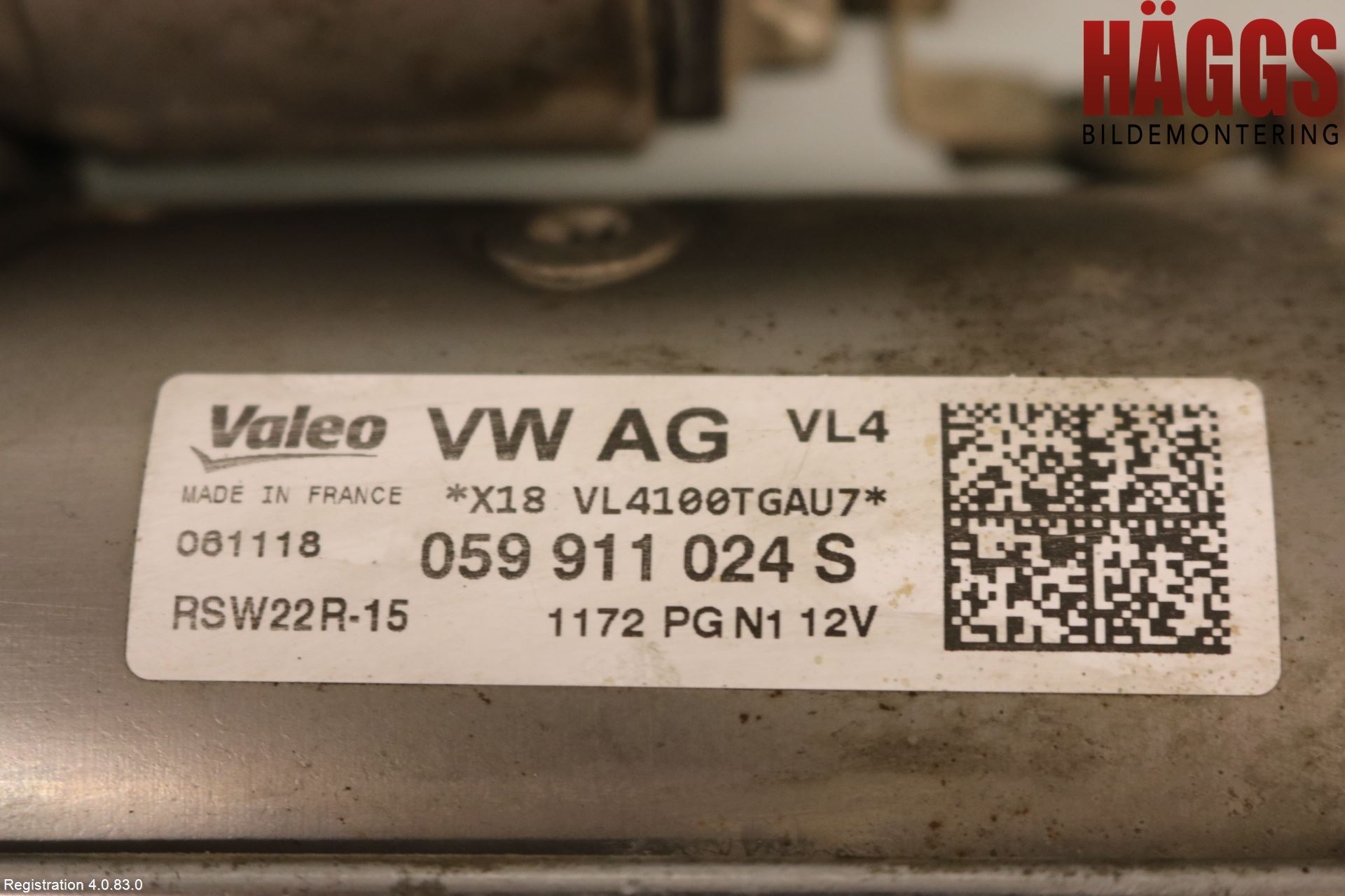 Volkswagen VW AMAROK 2H 10-22 Startmotor Diesel