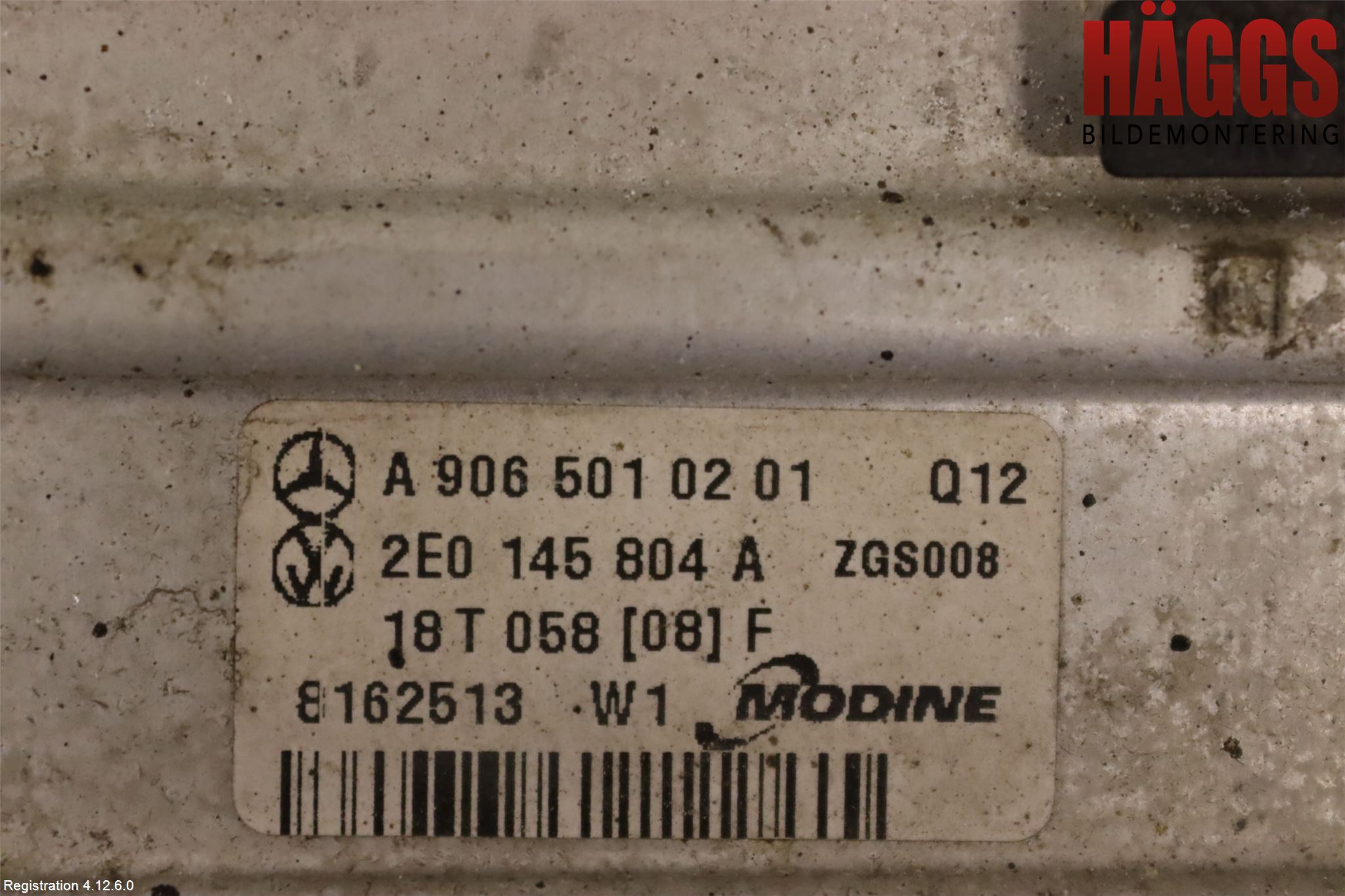 Mercedes-Benz MB SPRINTER (W906) 06-18 Laddluft-Intercooler Kyl
