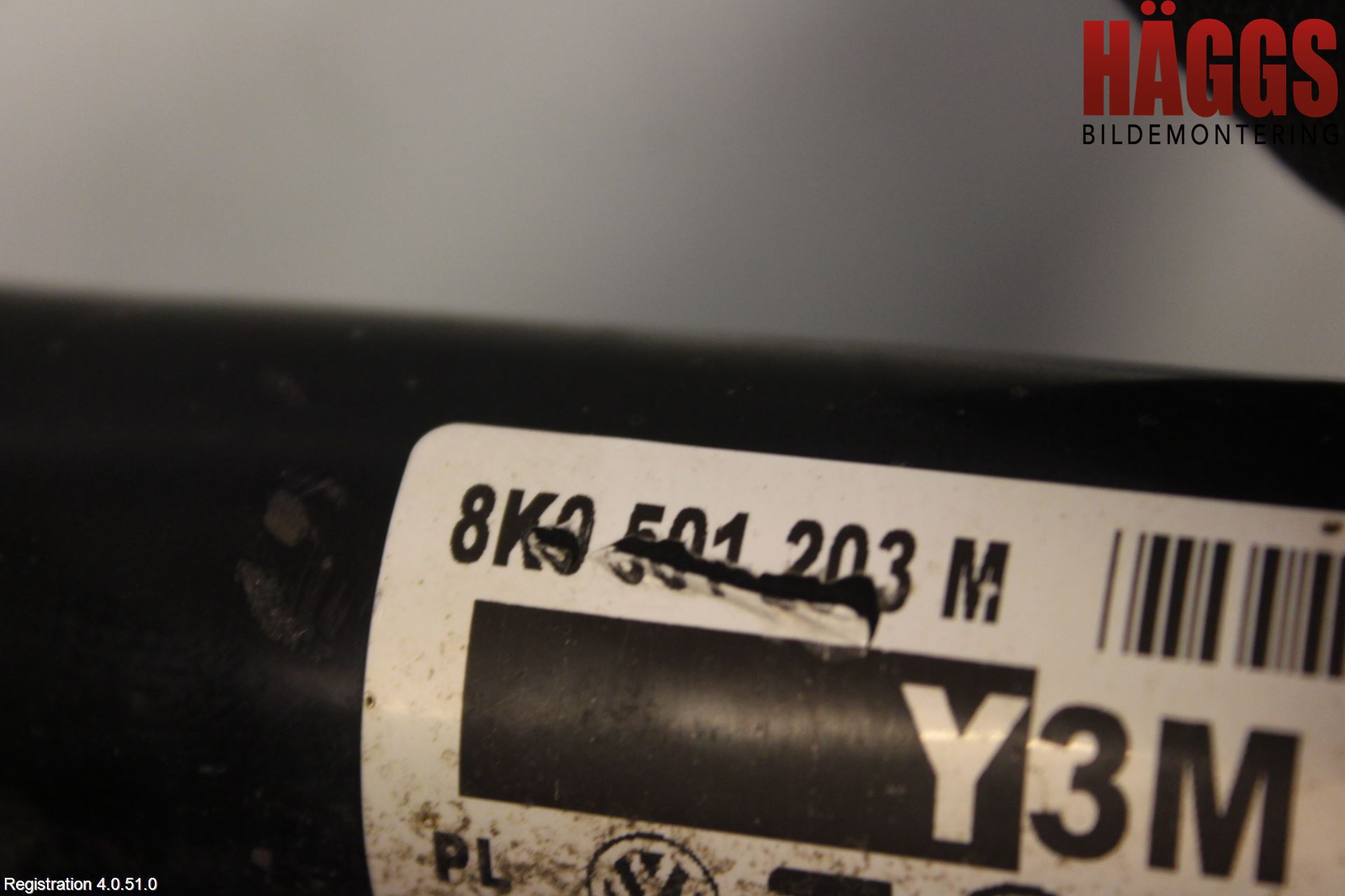 Audi A4 12-15 Drivaxel Bak Höger