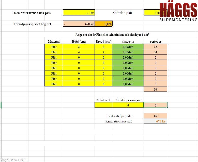 Kia CEED 06-12 Dörr Fram Höger