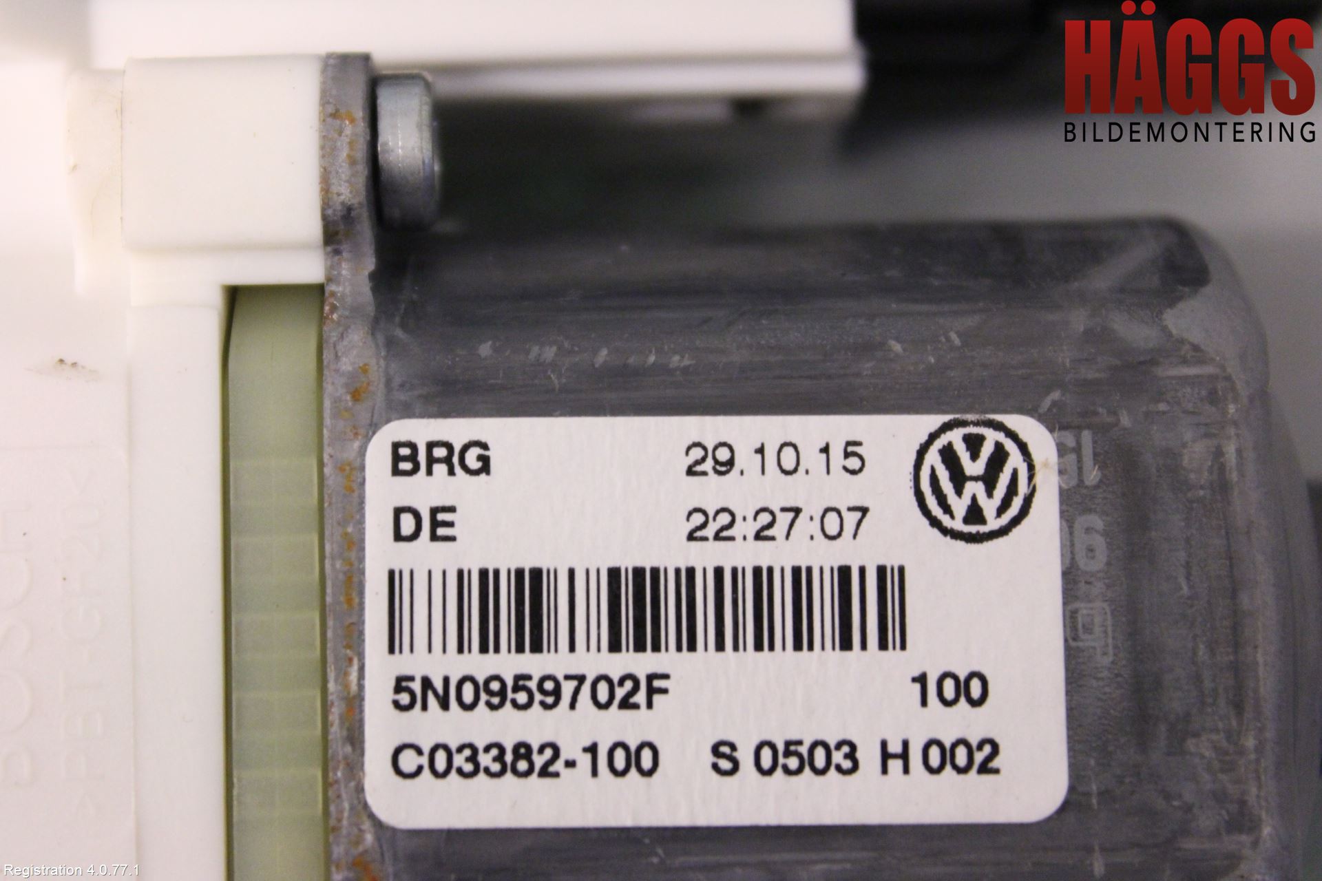 Volkswagen VW TIGUAN 07-16 Fönsterhissmotor