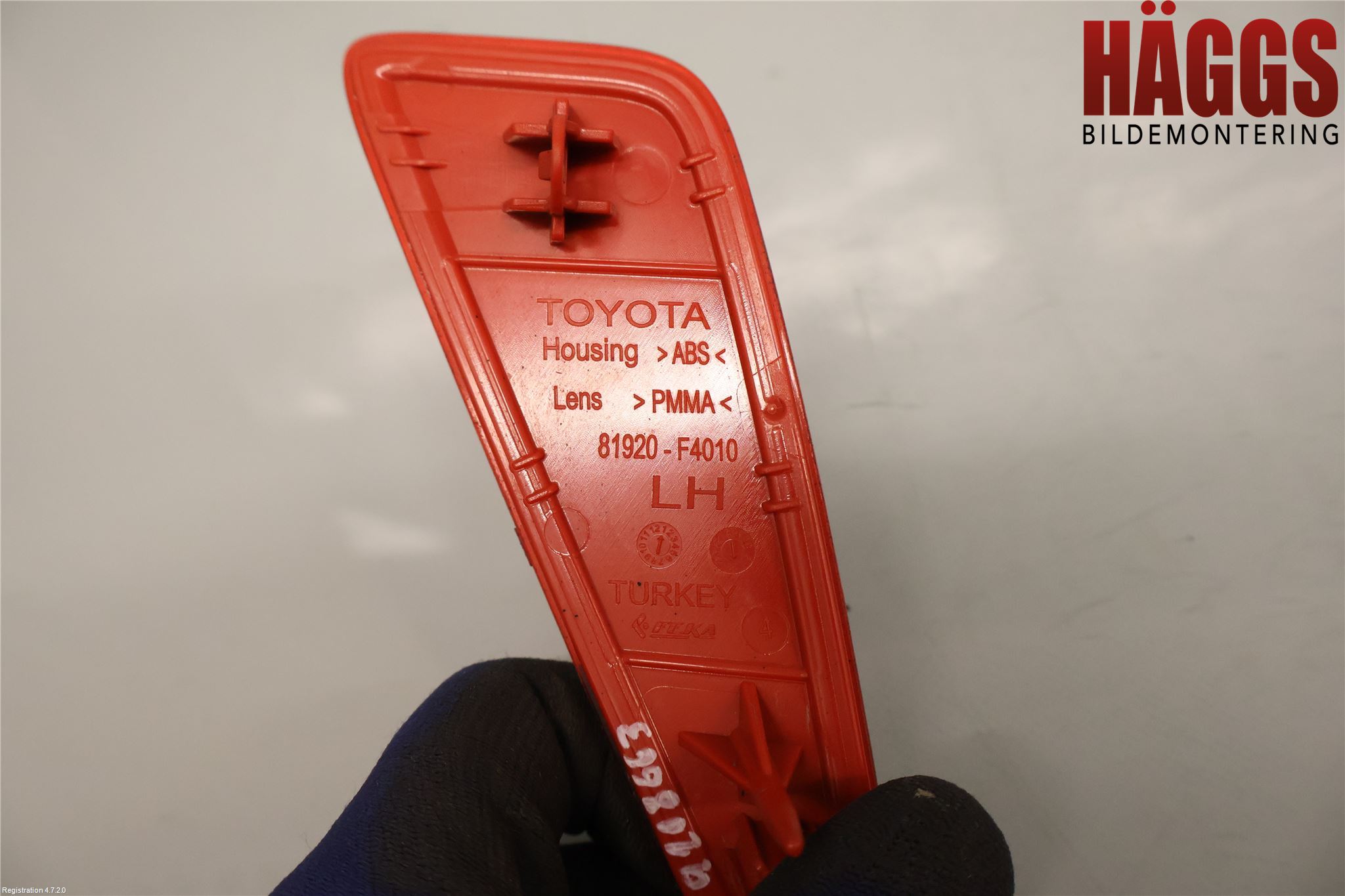 Toyota C-HR 16-23 Dimljus/Reflex Bak