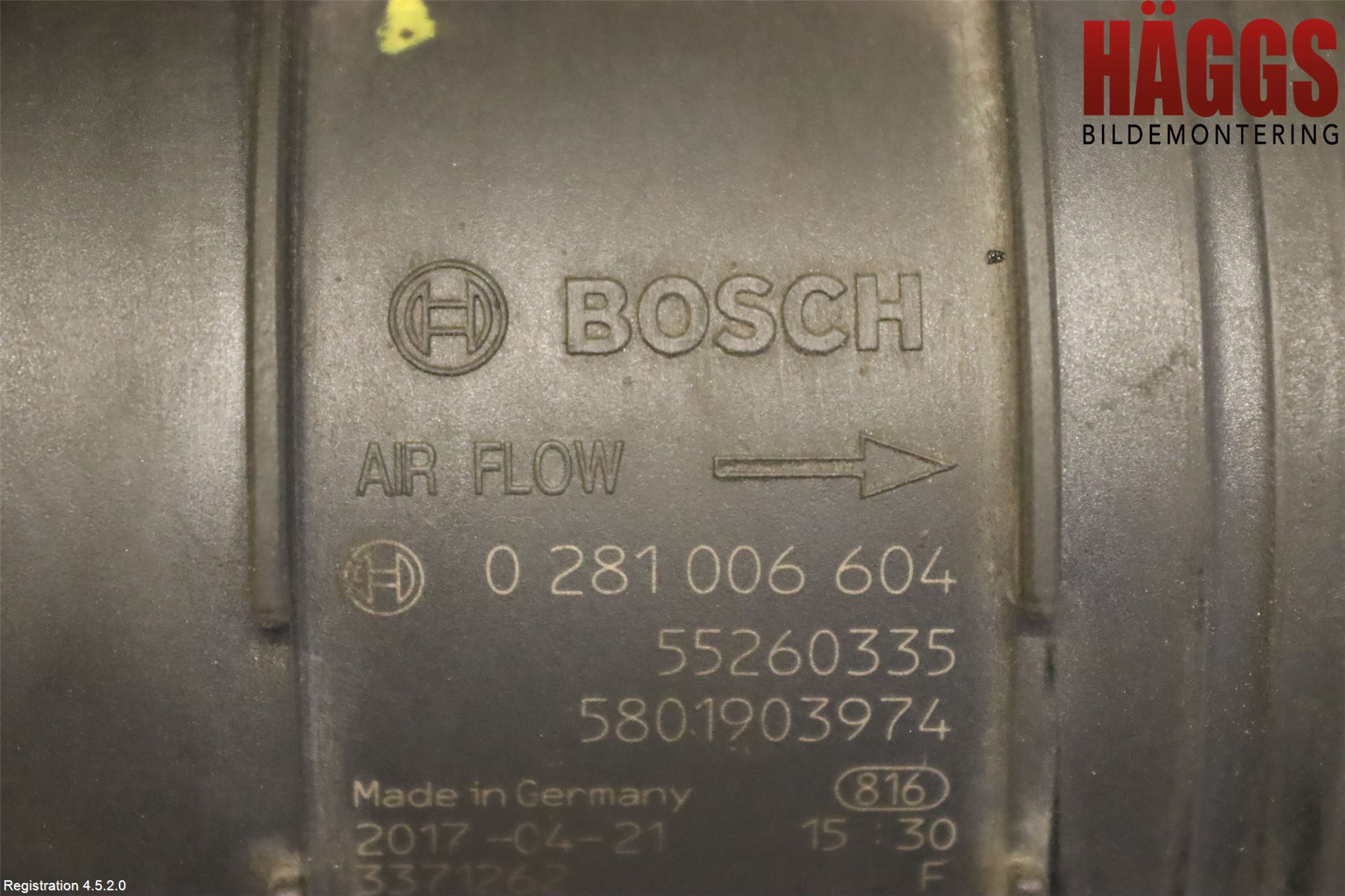 Iveco DAILY 14->> Injluftmassamätare