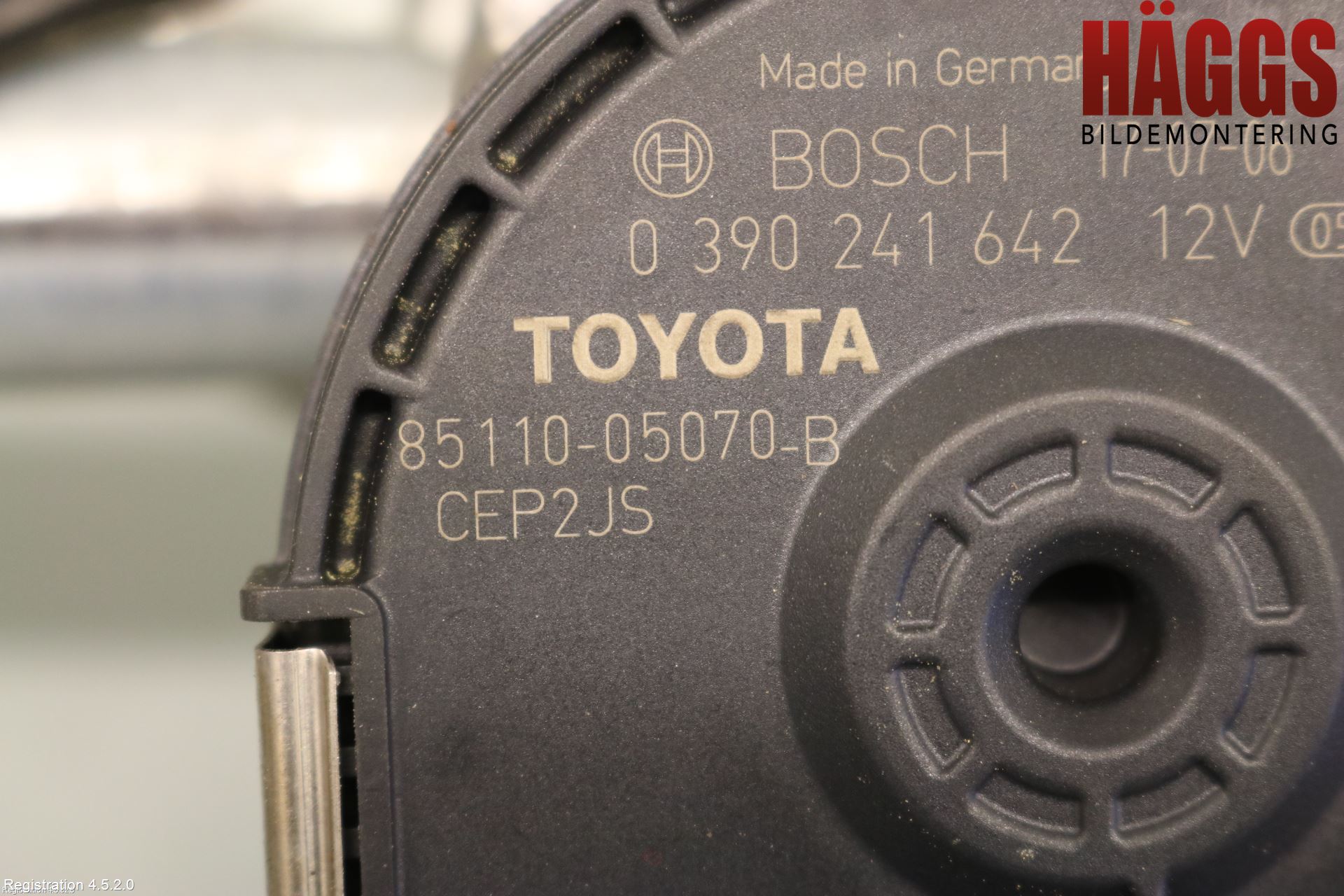 Toyota AVENSIS 16-18 Torkarmotor Vindruta