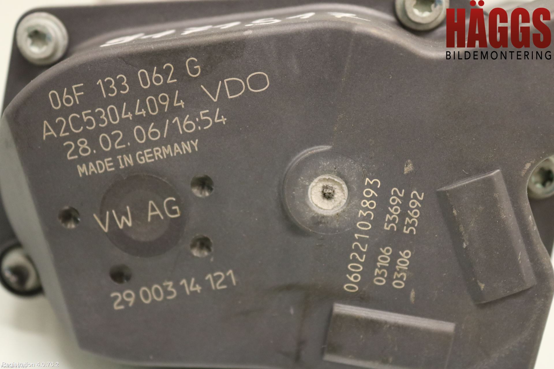 Audi A4/S4 05-07 Injspjällhus