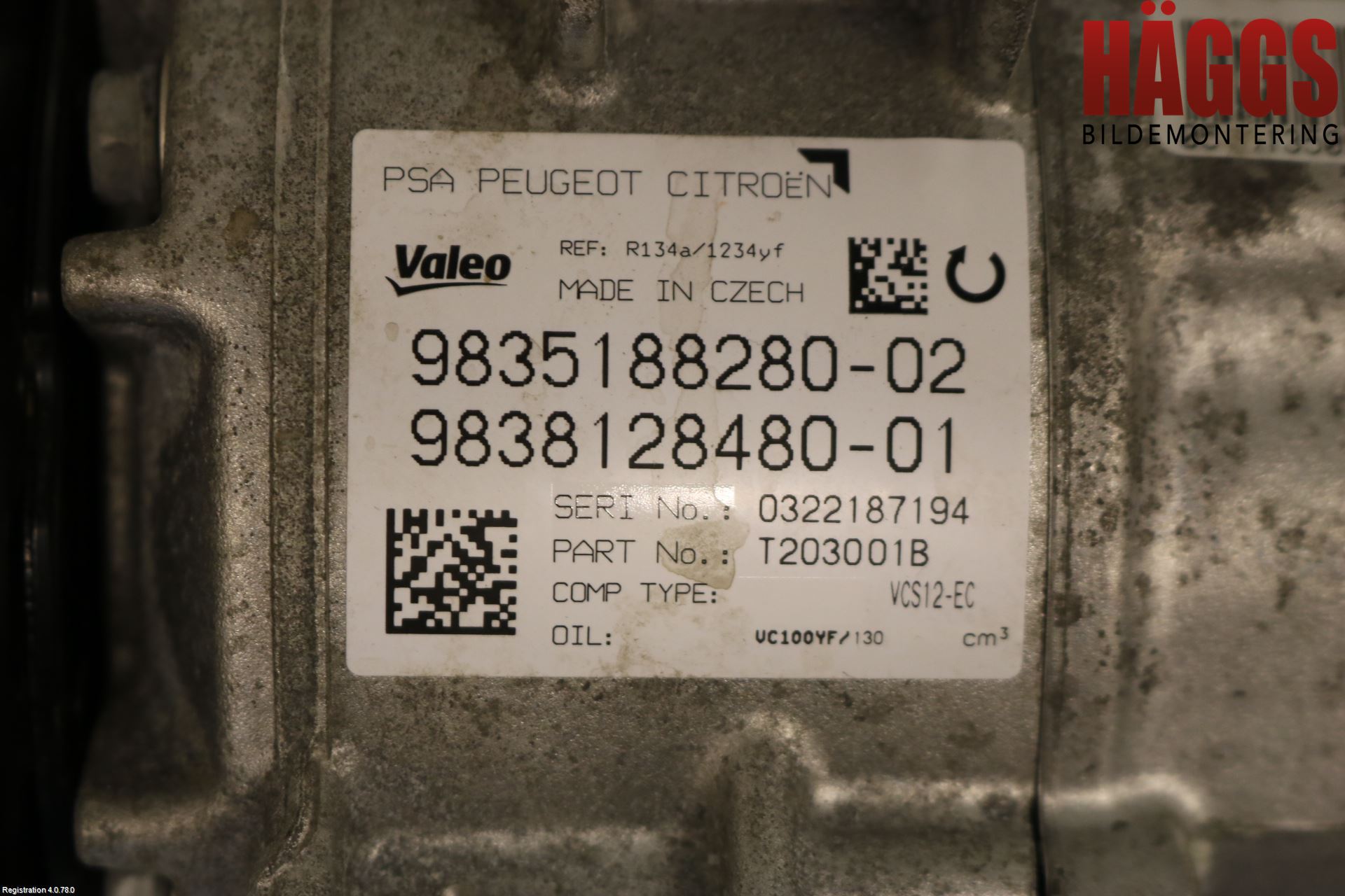 Peugeot 308 14-21 Ac Kompressor