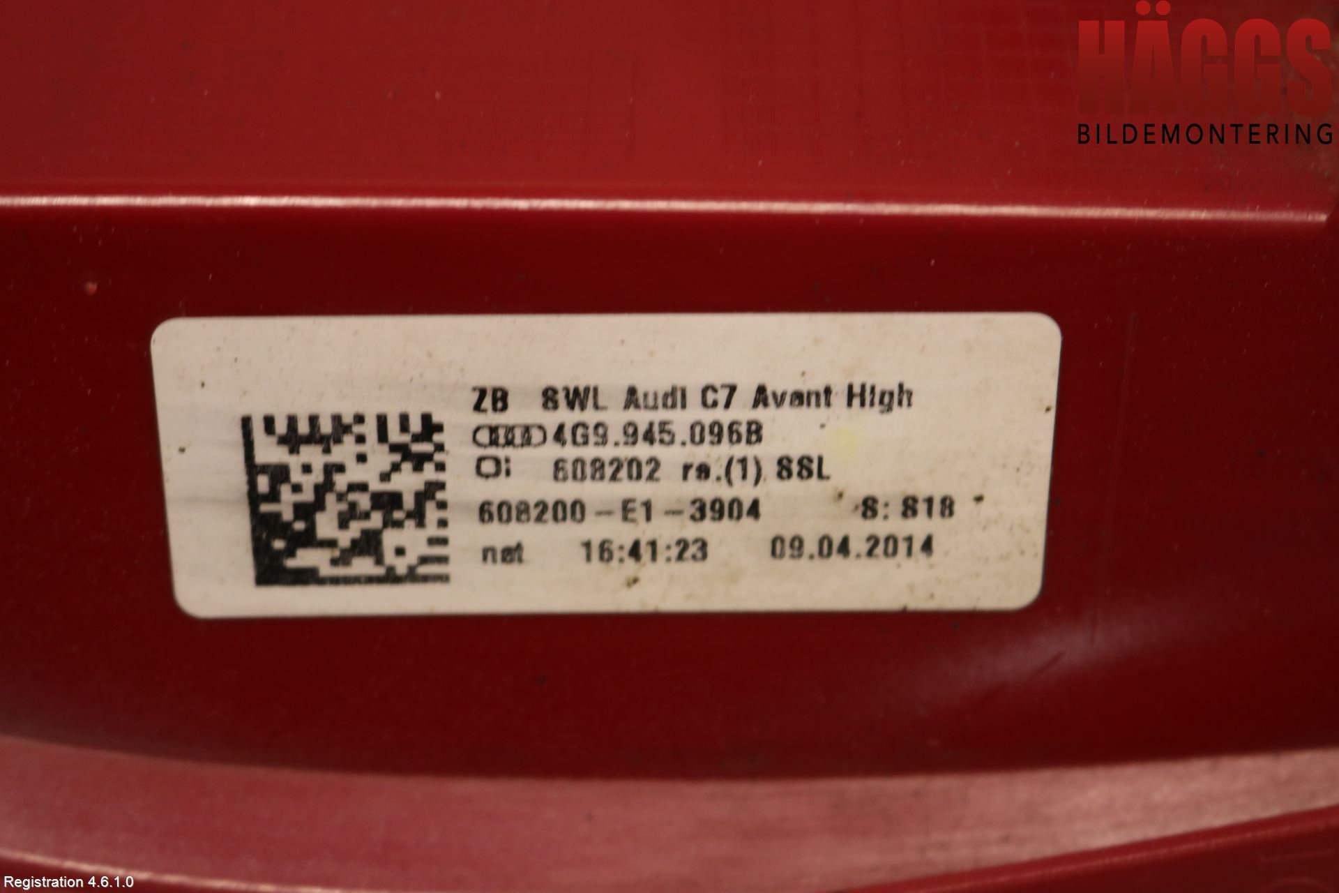 Audi A6/S6 4G 11-18 Bakljus Höger