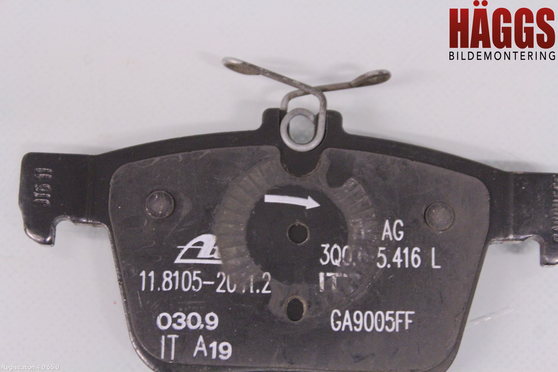 Audi Q3 F3 19- Bromsbelägg Bak