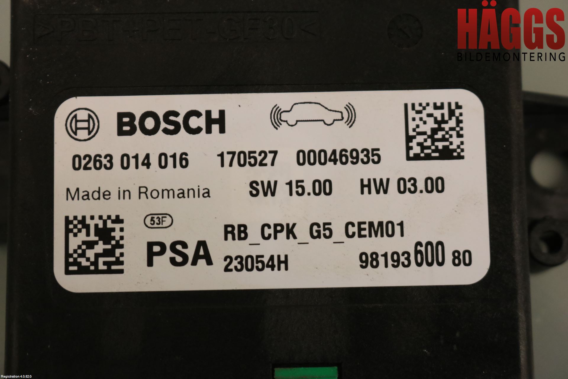 Peugeot 3008 17-24 Styrenhet Parkeringshjälp