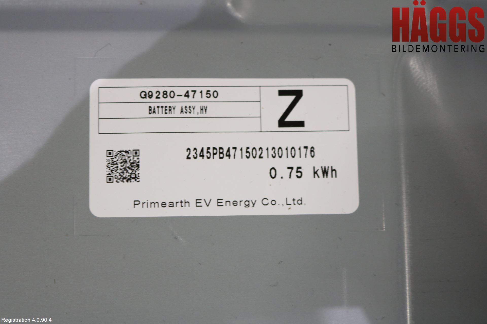 Toyota COROLLA 19- Batteri Högspänning