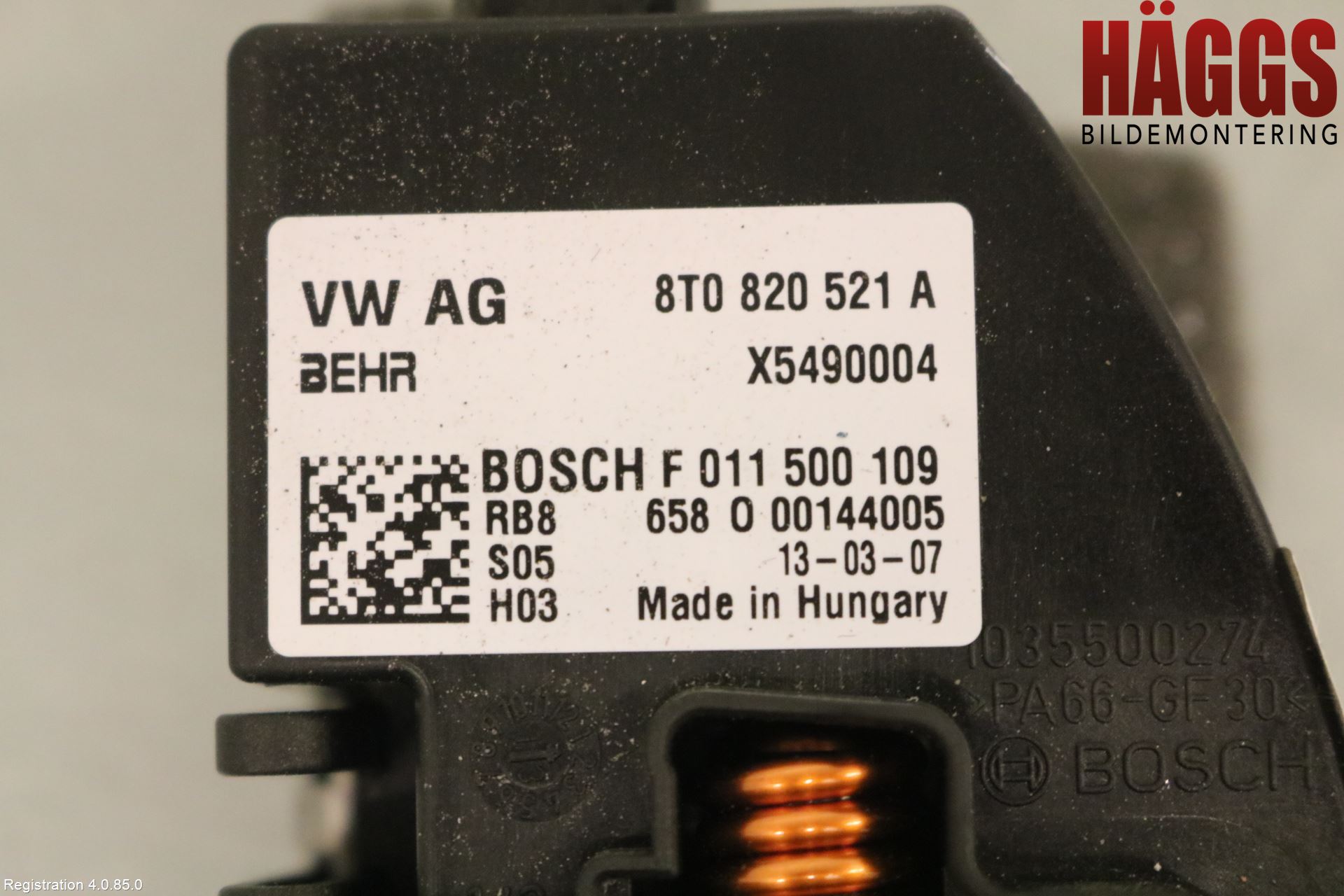 Audi A5 07-16 Värmefläktsmotstånd