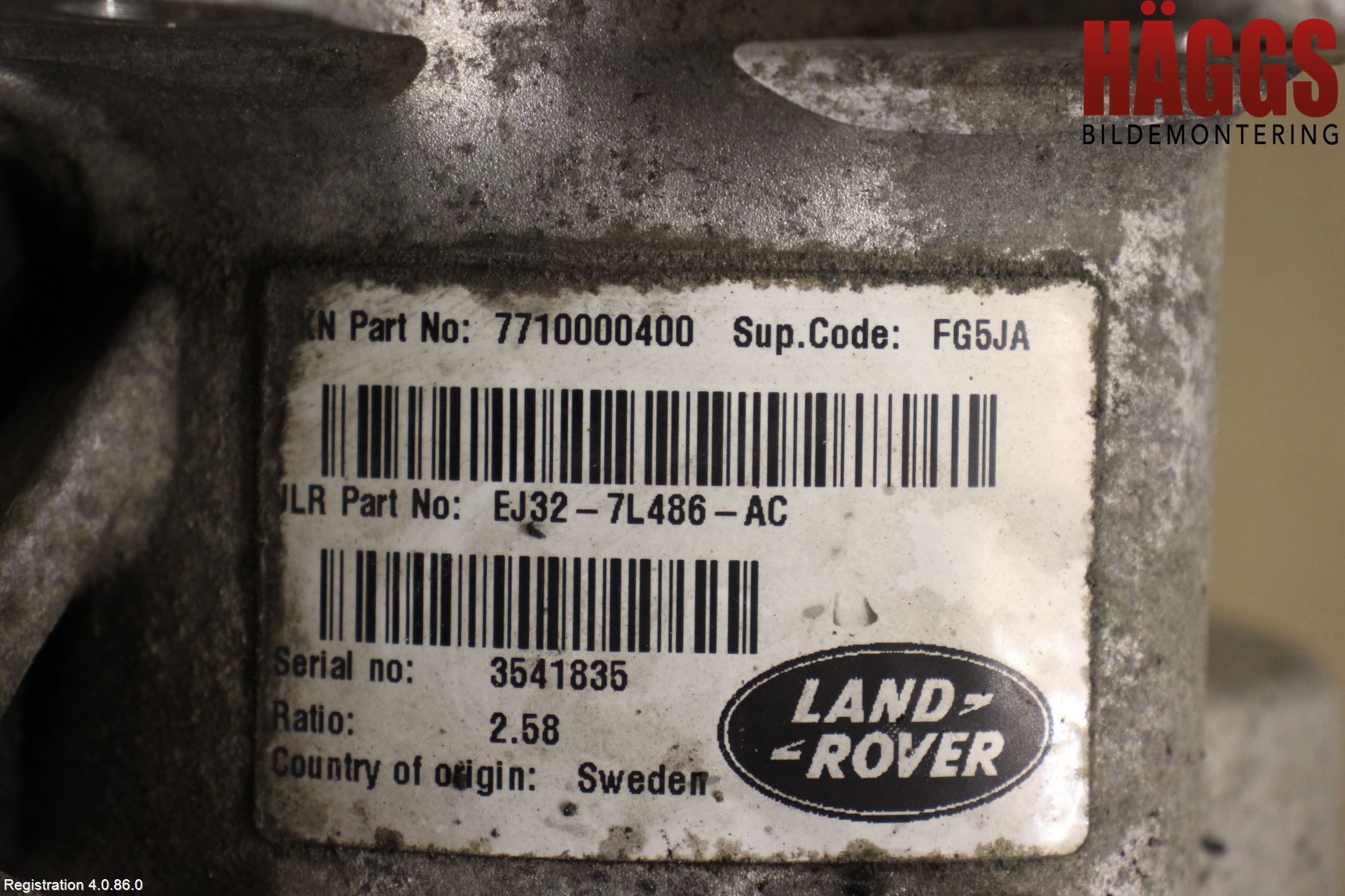 Landrover LAND ROVER DISCOVERY 4 10-16 Växel Fördelningslåda