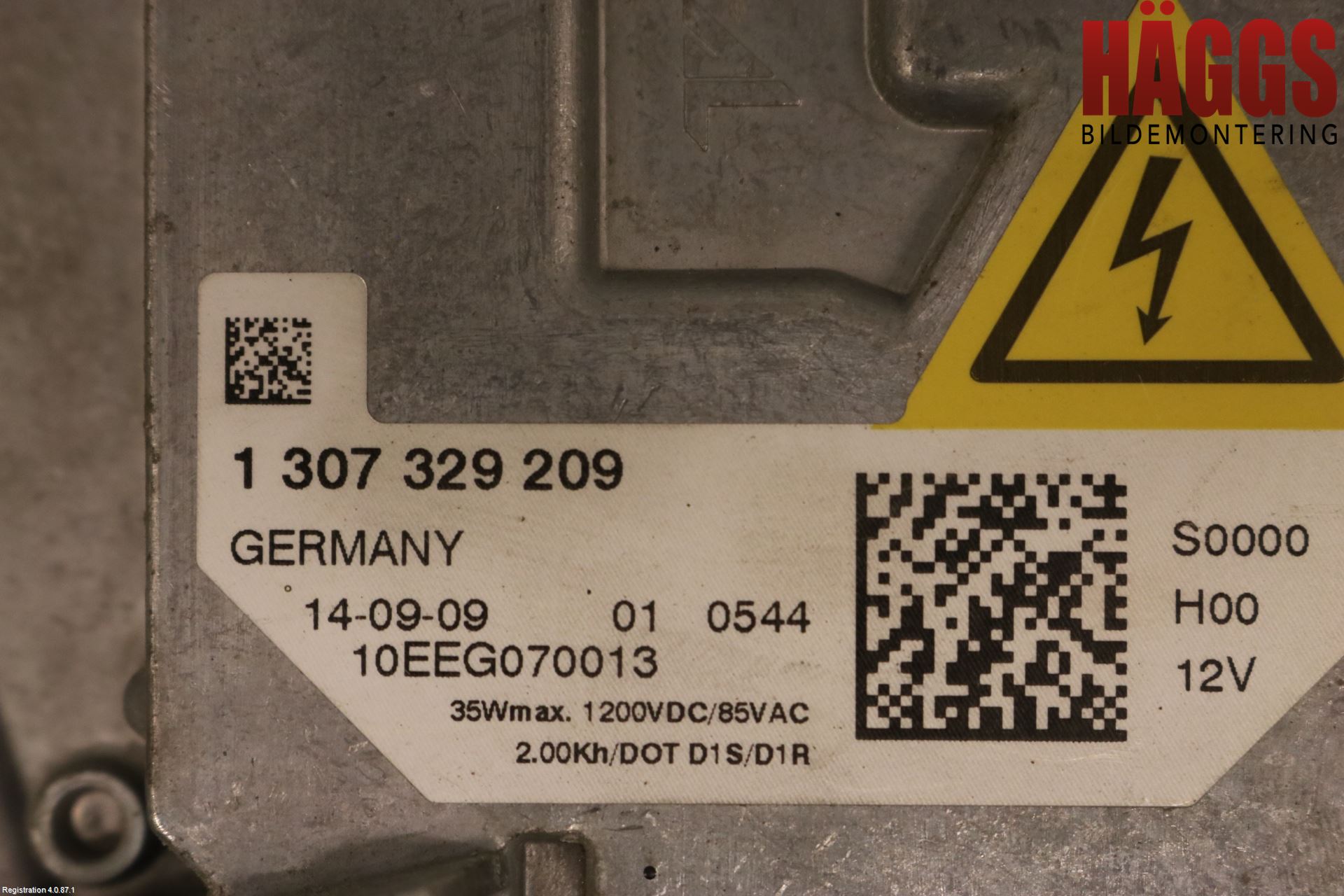 Volvo V50 08-12 Styrenhet Strålkastare