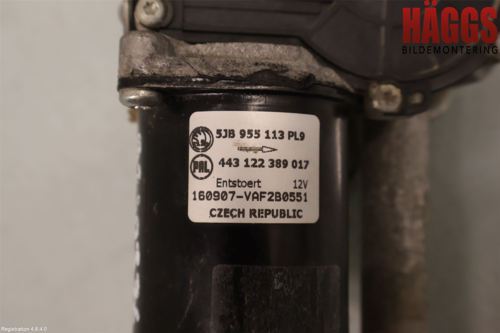 Skoda RAPID Torkarmotor Vindruta