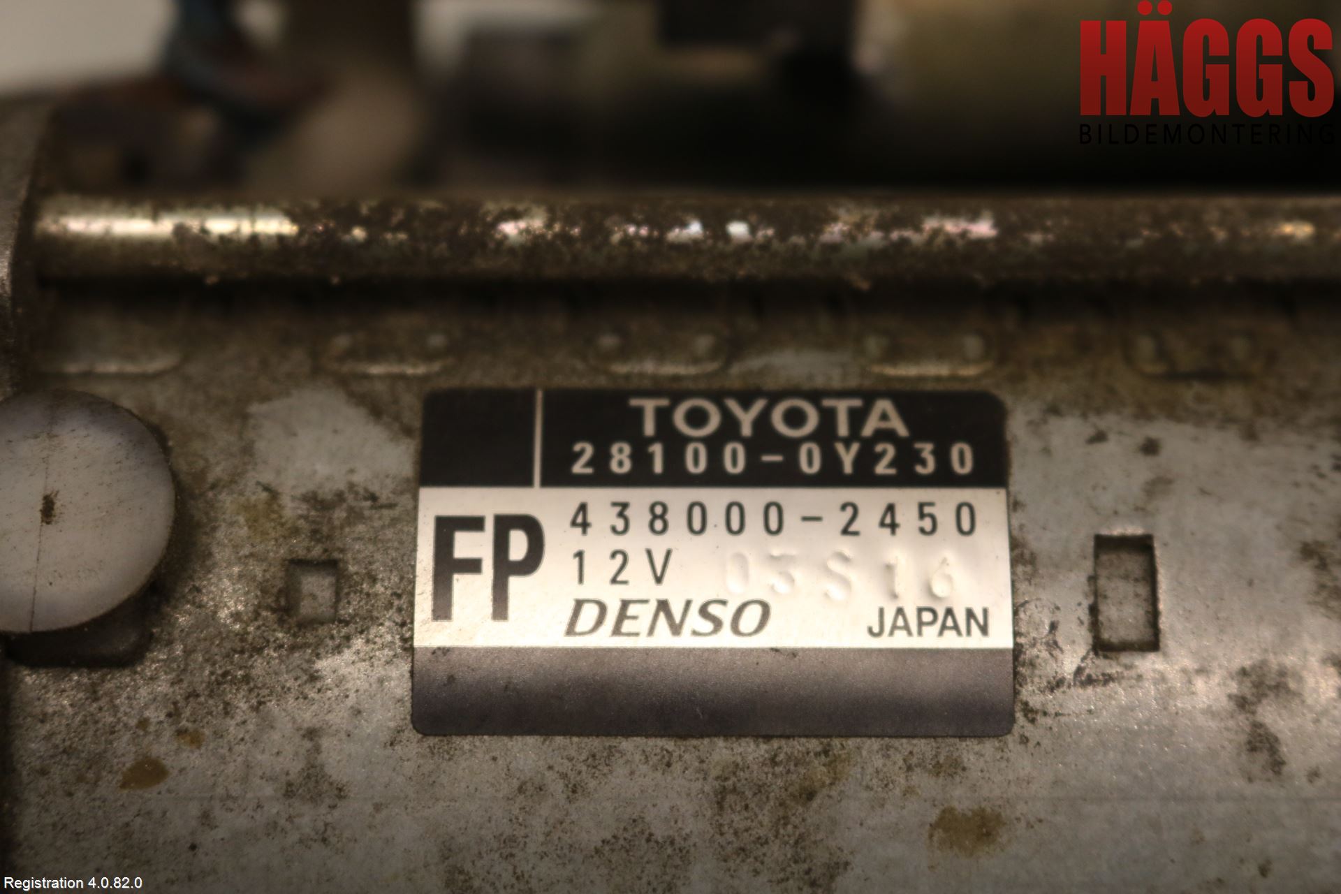 Toyota AURIS 13-19 Startmotor