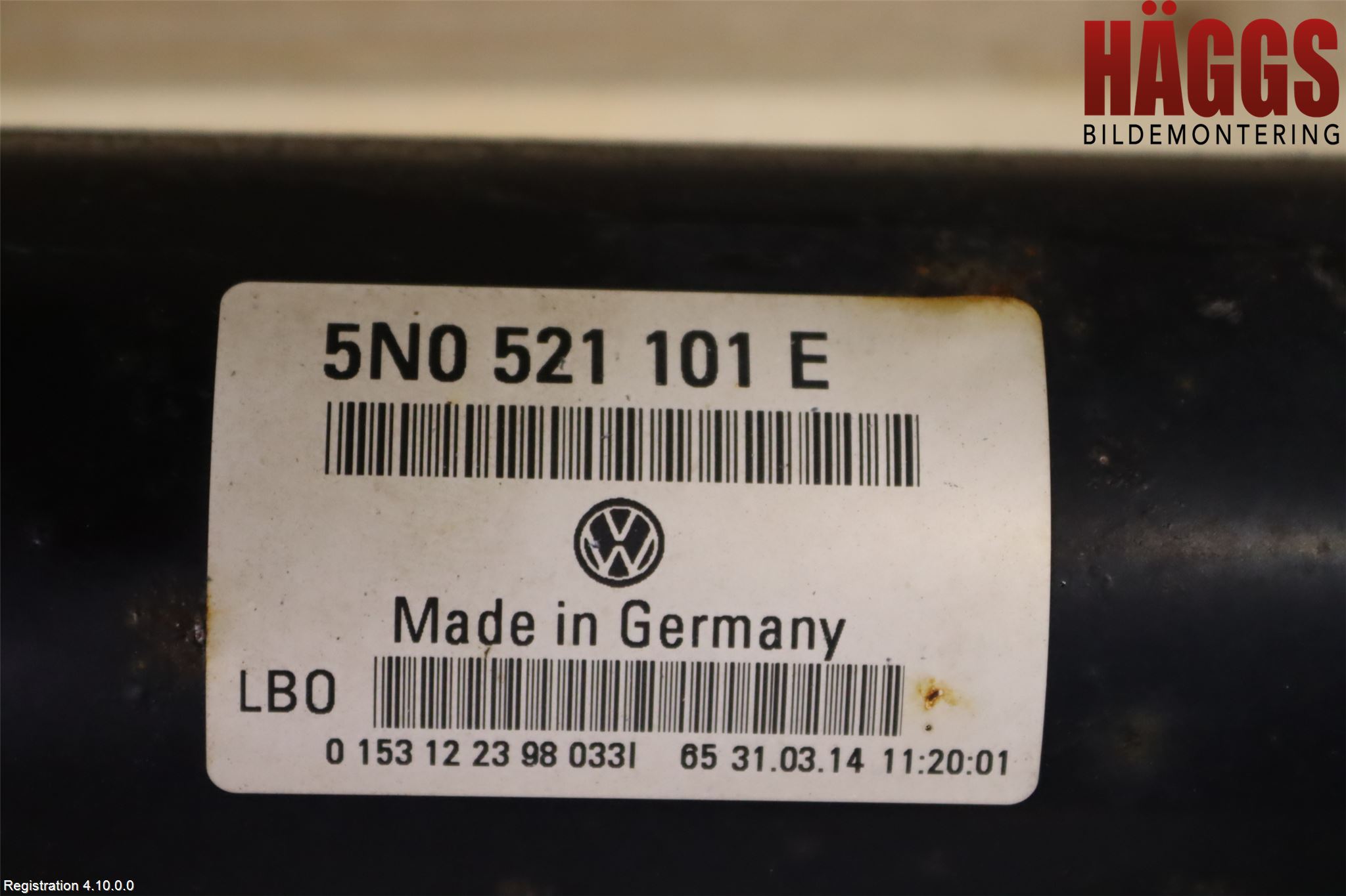Volkswagen VW TIGUAN 07-16 Mellanaxel Komp