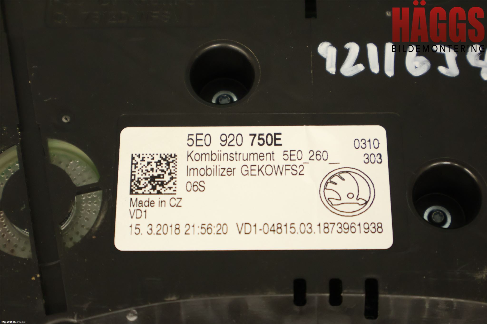 Skoda OCTAVIA (5E) 13-20 Instrument Komb