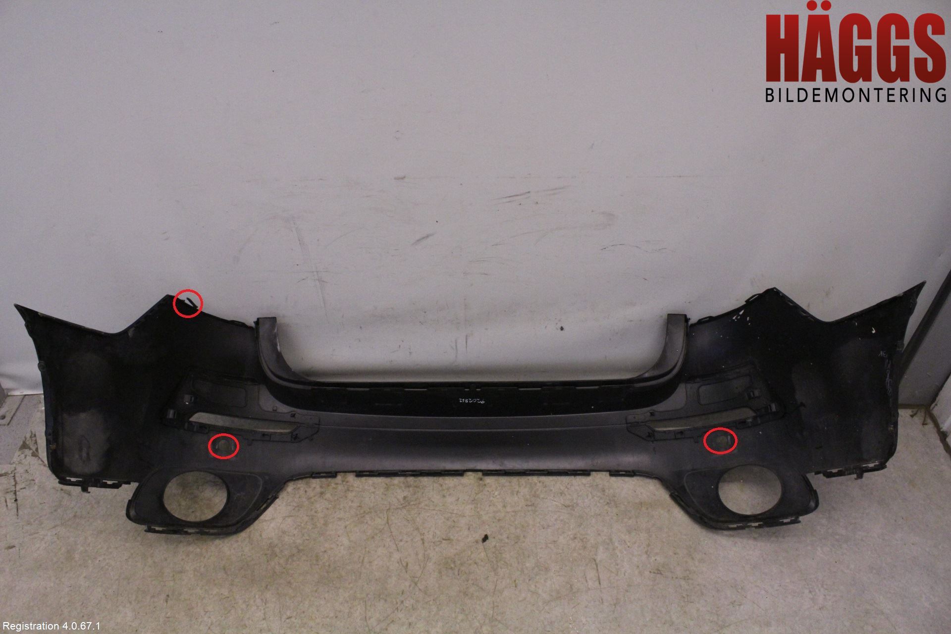 BMW X6 E71/E72   08-14 Stötfångarbeklädnad Bak