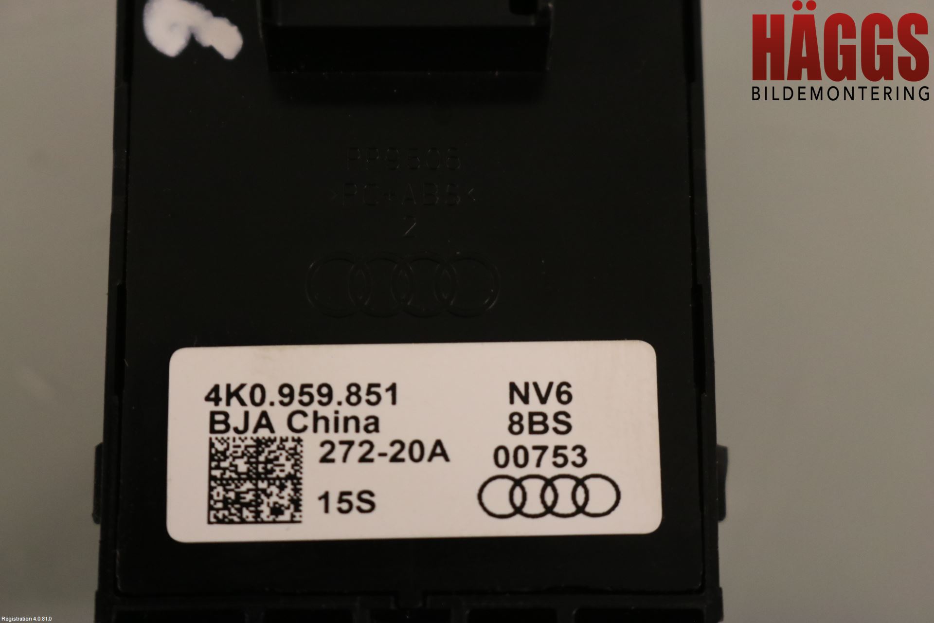 Audi A6 F2/C8 19- Strömställare Elhiss