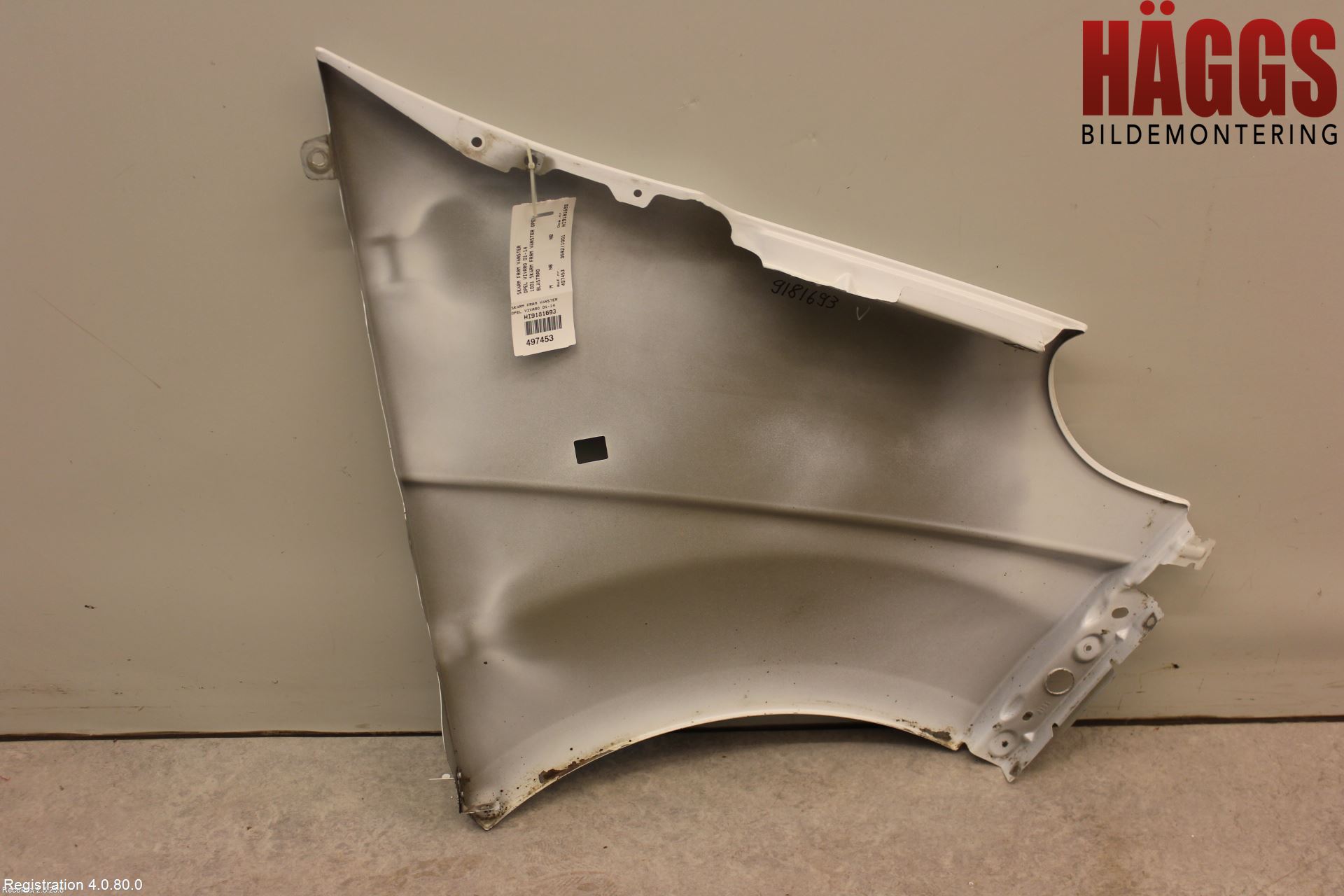 Opel VIVARO 01-14 Skärm Fram Vänster