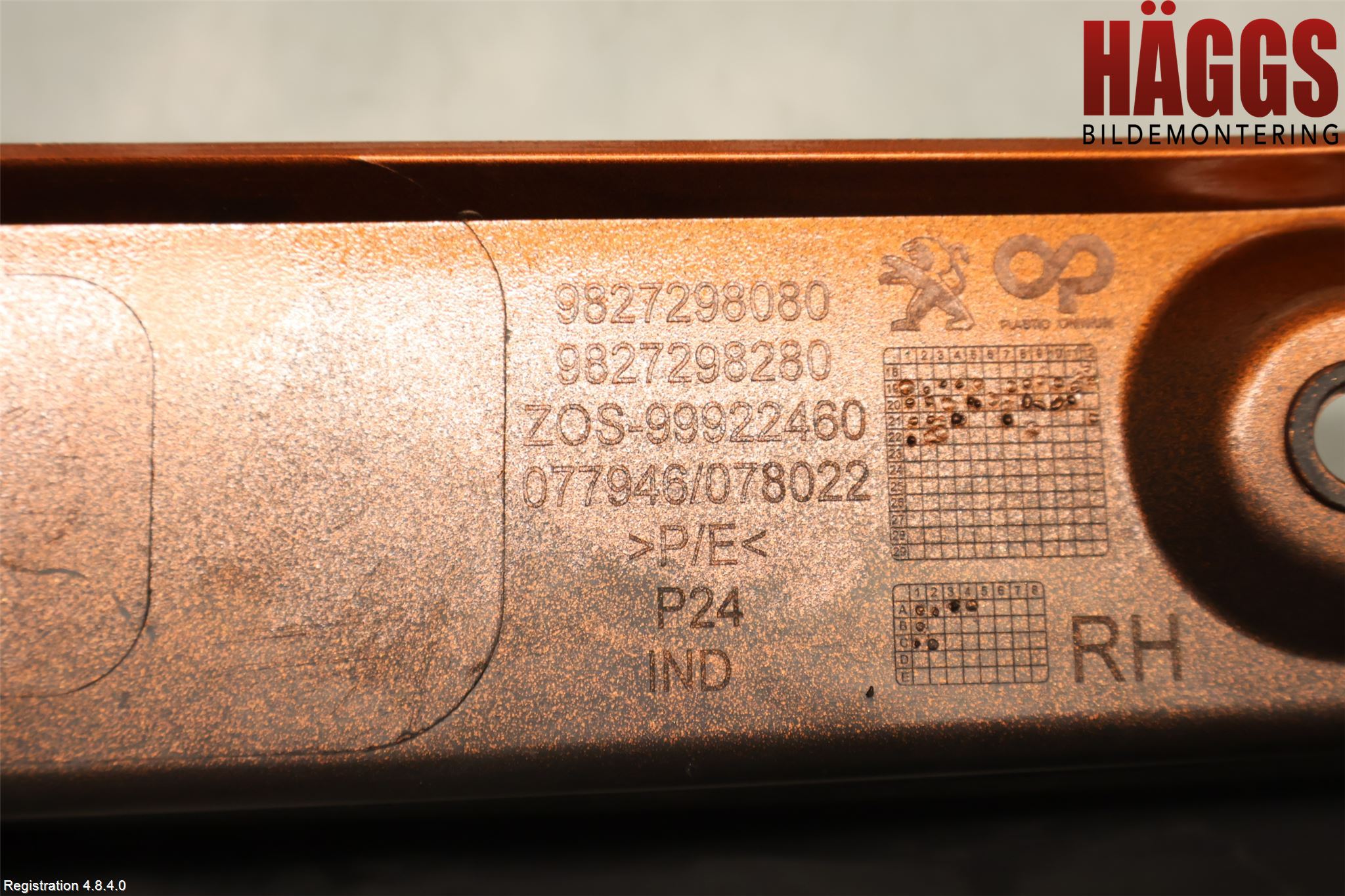 Peugeot 2008/E-2008 20- Stötfångardel Bak Hö