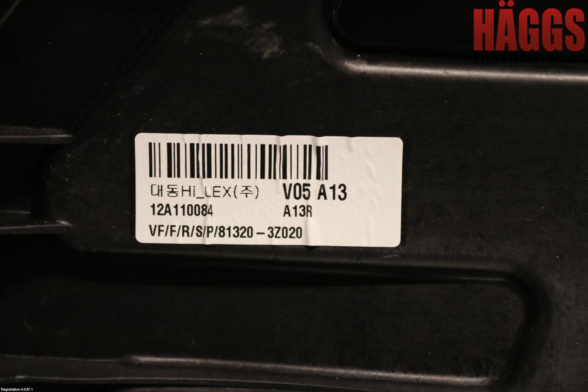 Hyundai i40 08-15 Fönsterhissmekanism