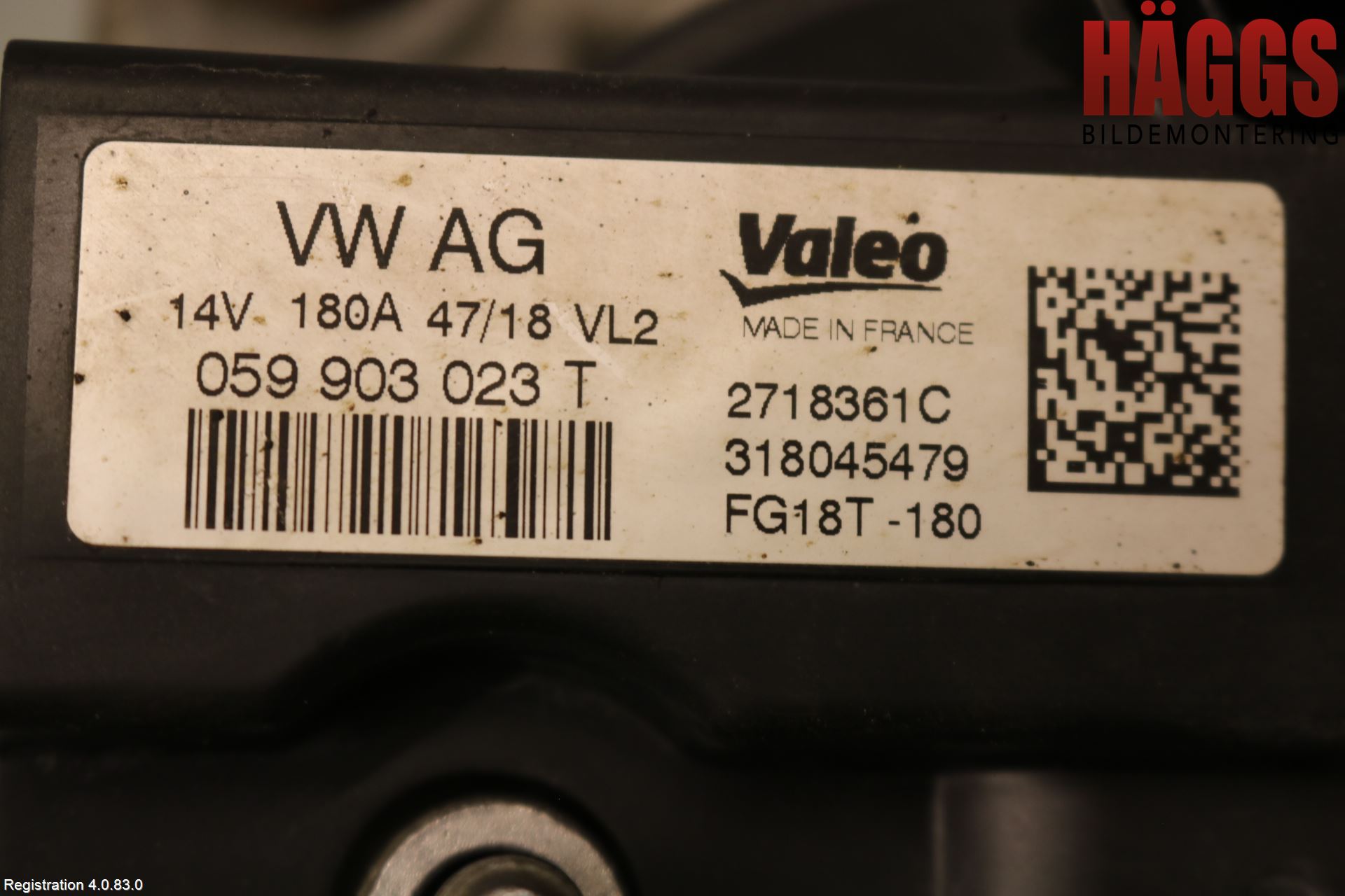 Volkswagen VW AMAROK 2H 10-22 Generator