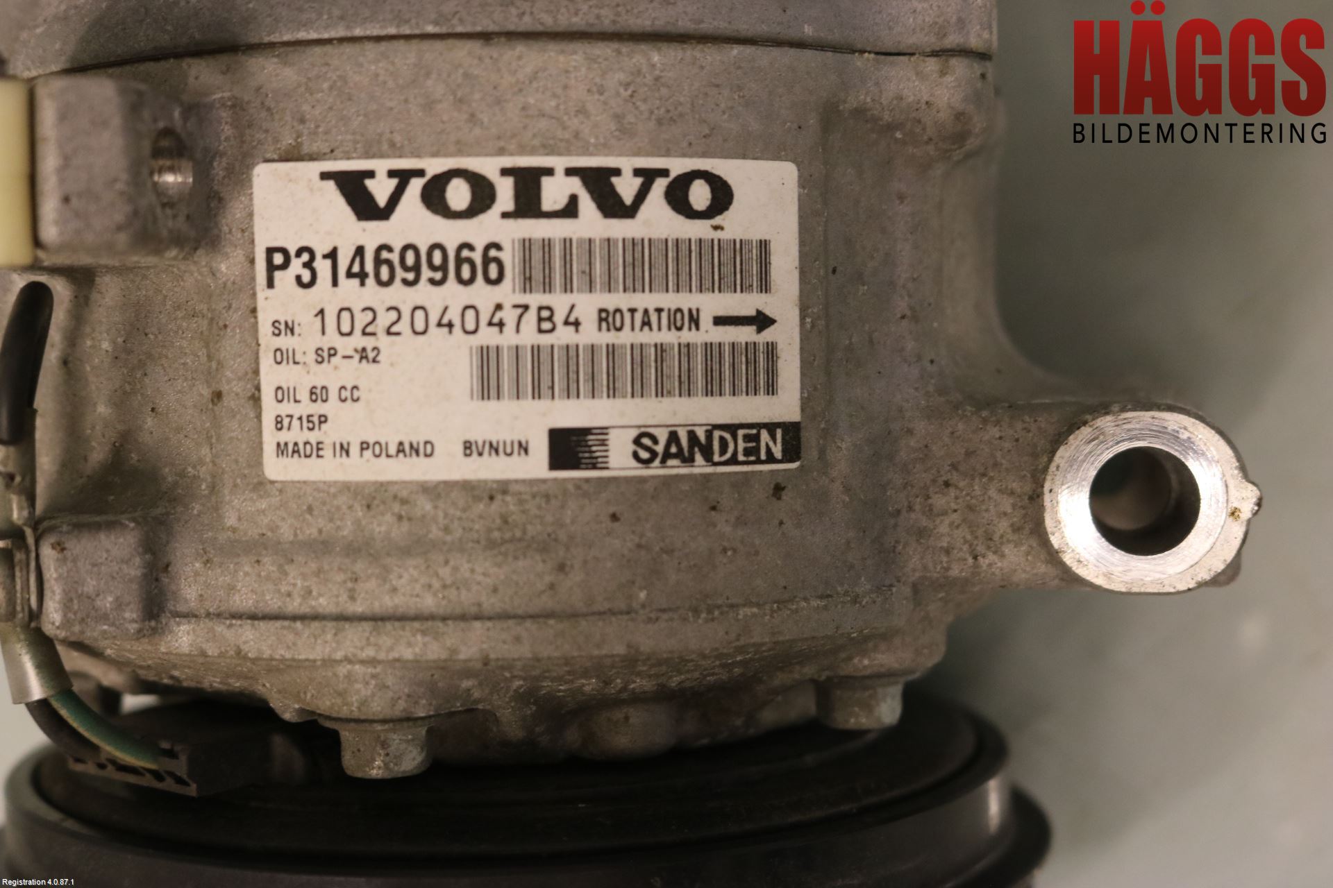 Volvo V90 17->> Ac Kompressor
