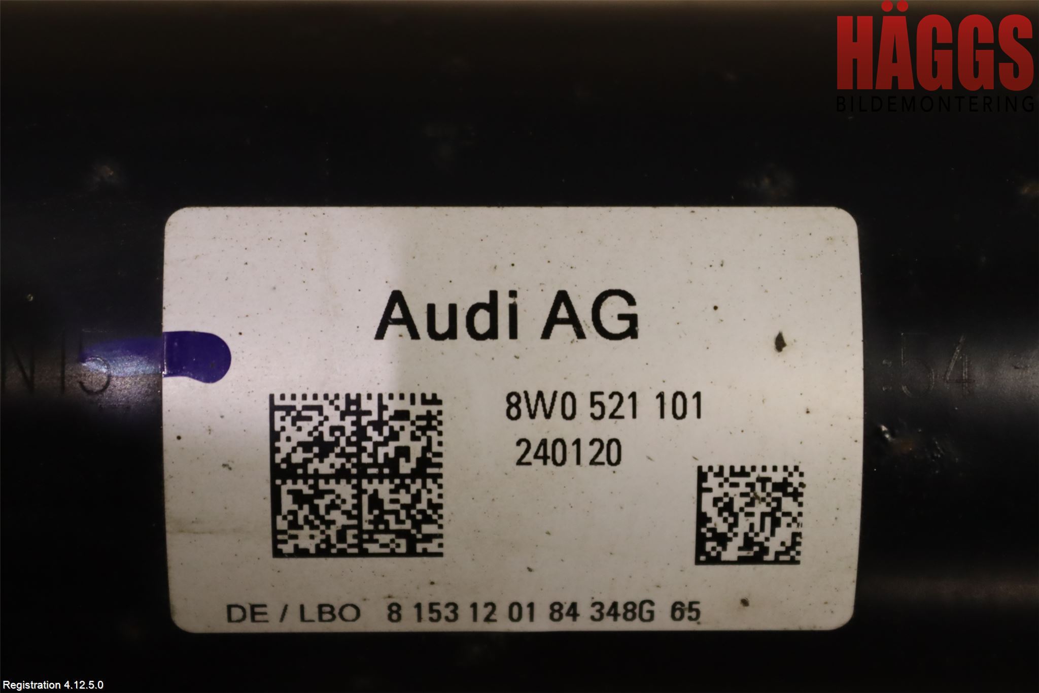 Audi A4/S4 B9 20- Mellanaxel Komp