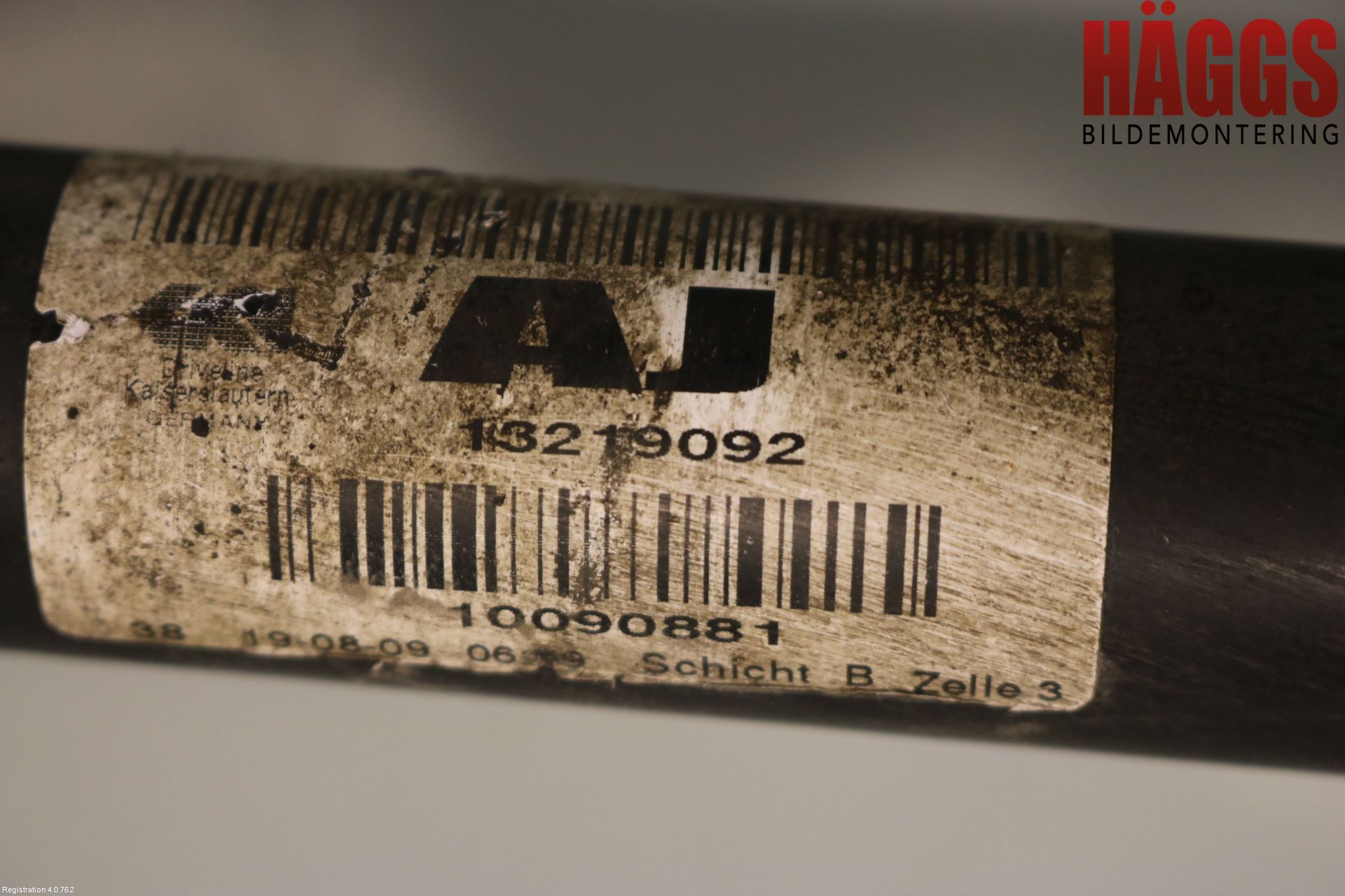 Opel INSIGNIA 09-16 Drivaxel Fram Höger