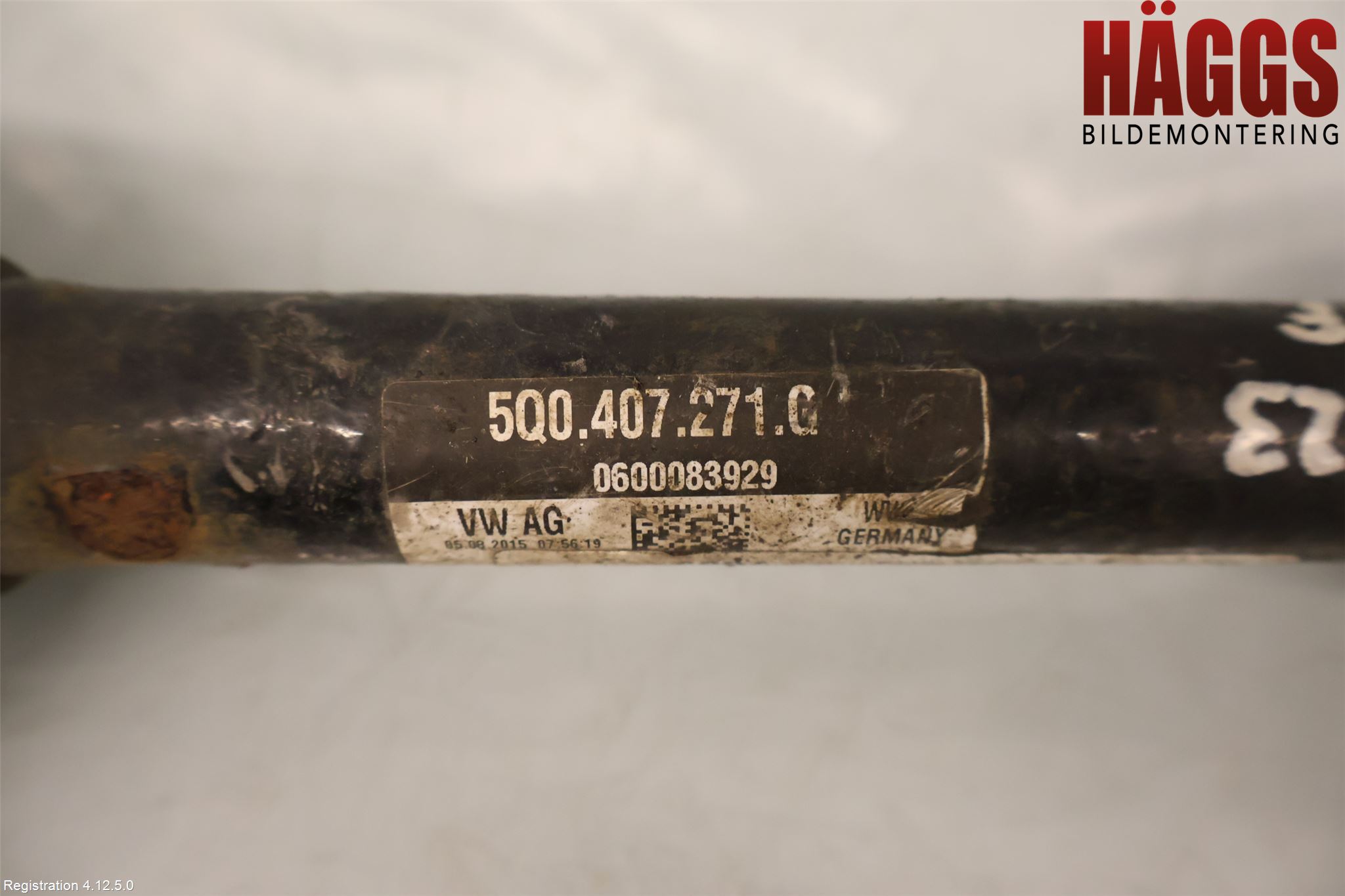 Volkswagen VW GOLF / E-GOLF VII 13-20 Drivaxel Fram Vänster
