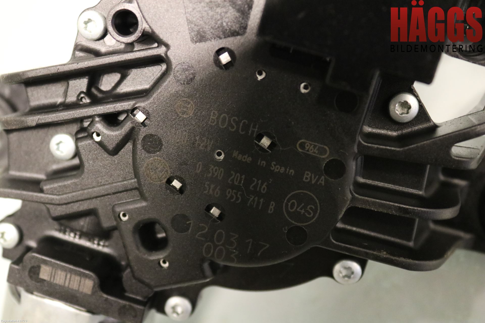 Volkswagen VW GOLF VI 09-13 Torkarmotor Baklucka