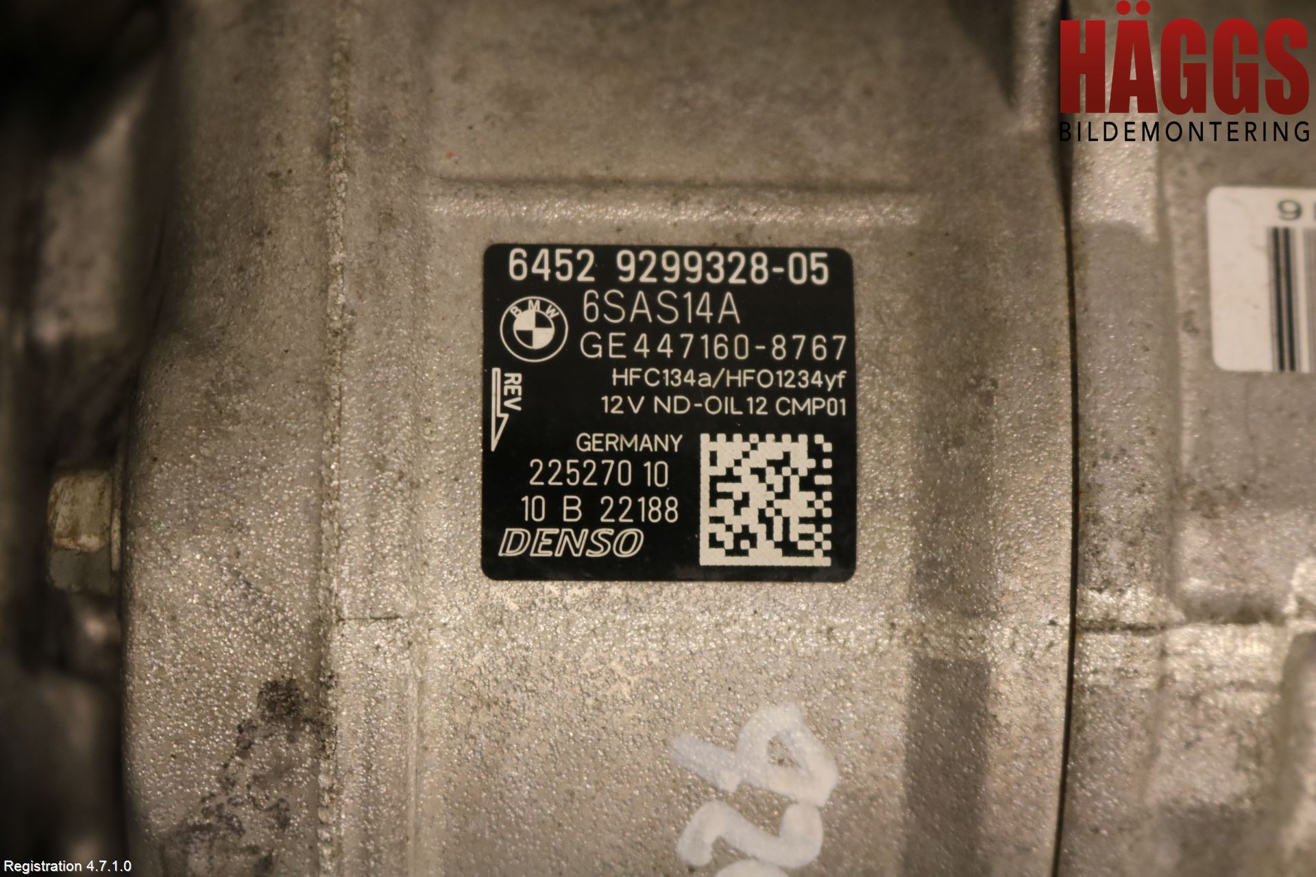 BMW 3 F30/F31/F80 12-19 Ac Kompressor
