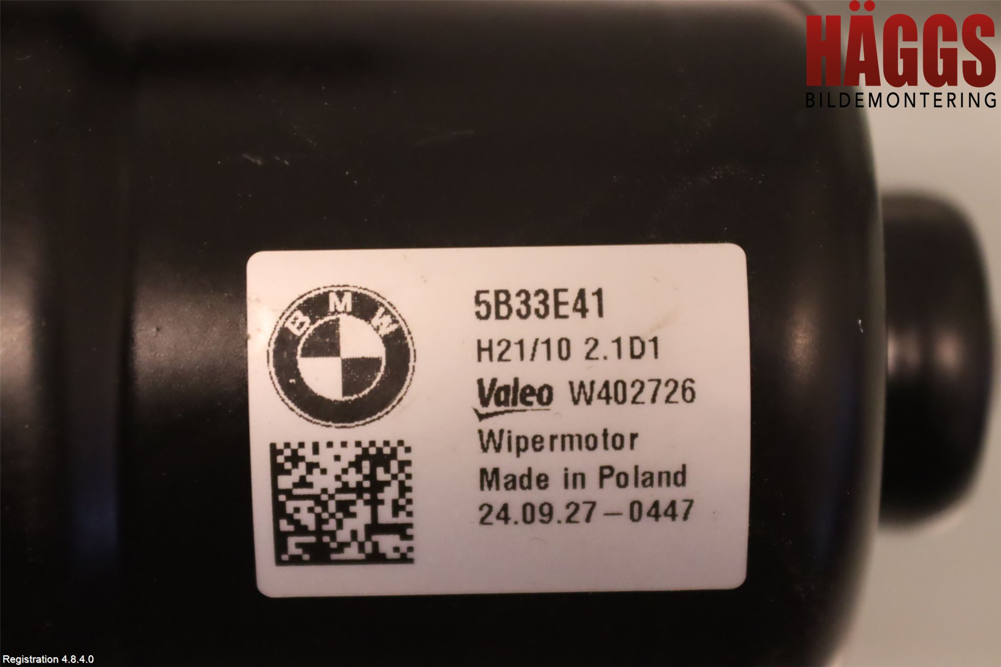 BMW 5/i5 G60/G61 24- Torkarmotor Vindruta
