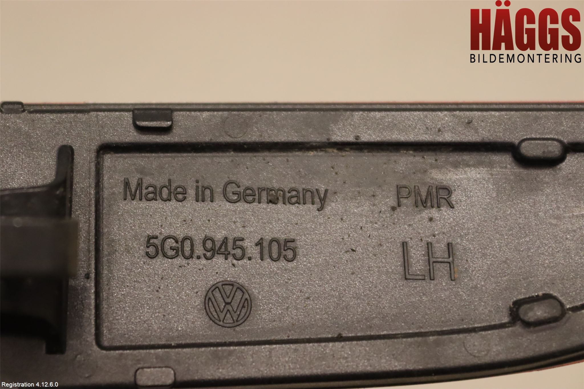 Volkswagen VW GOLF / E-GOLF VII 13-20 Dimljus/Reflex Bak