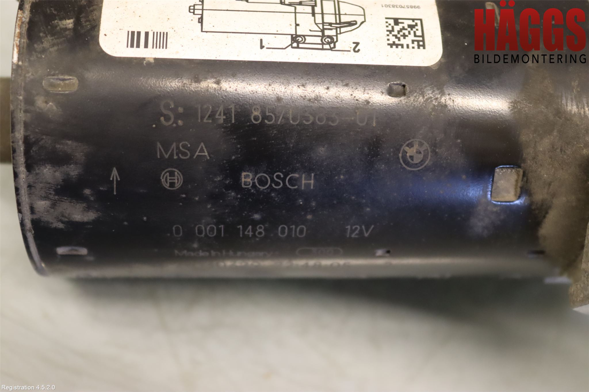 BMW X1 E84 10-15 Startmotor Diesel