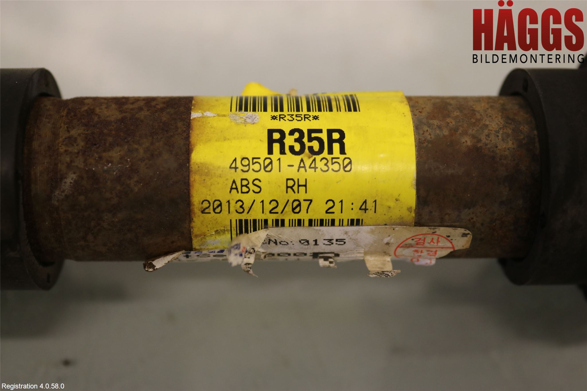Kia CARENS III 13-19 Drivaxel Fram Höger