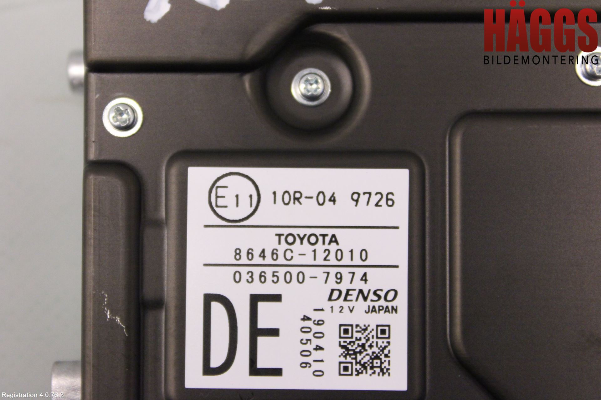 Toyota COROLLA 19- Sensor Aktivt Kollisionsskydd