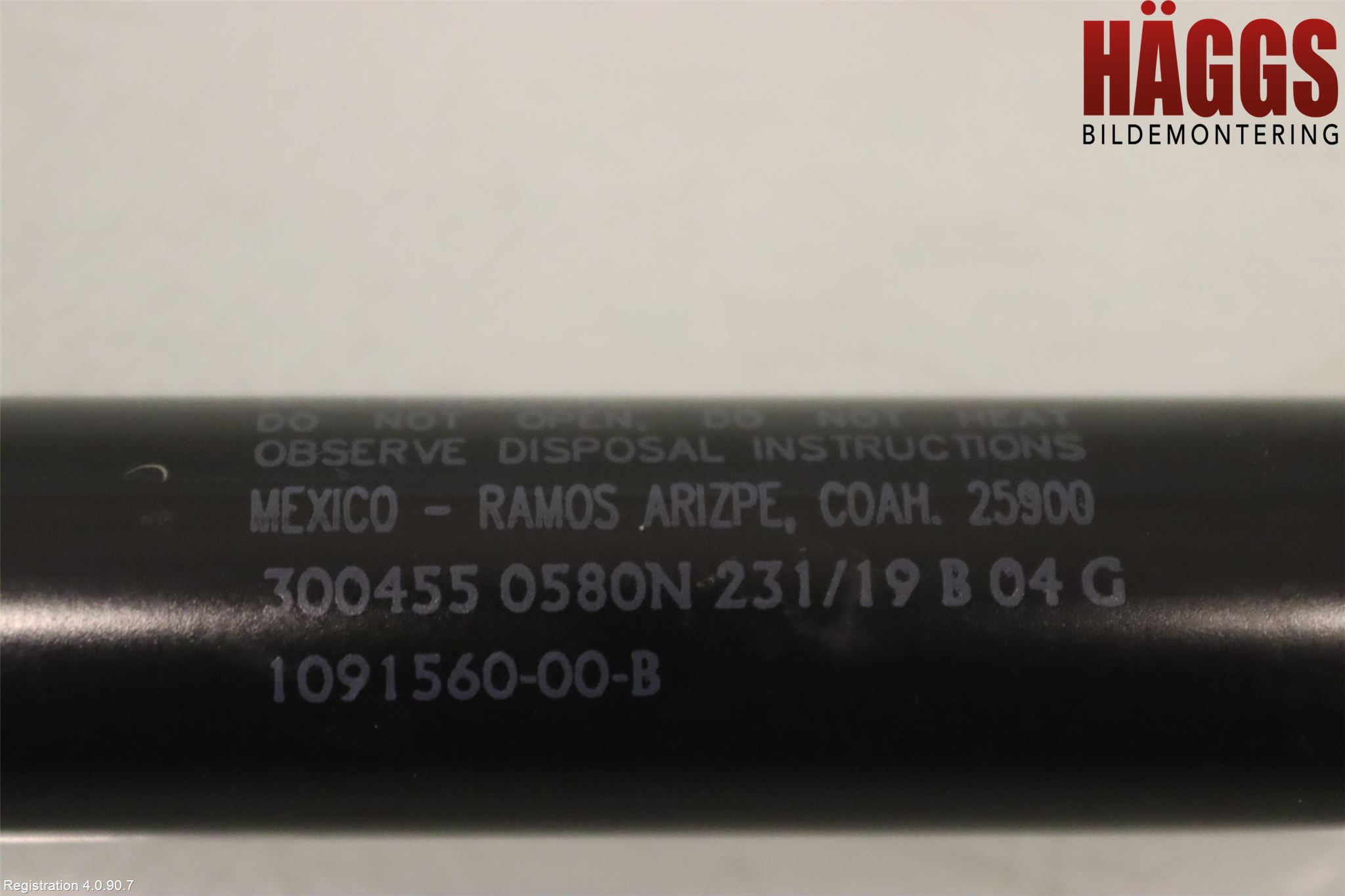 Tesla MODEL 3 17- Gasfjäder Baklucka