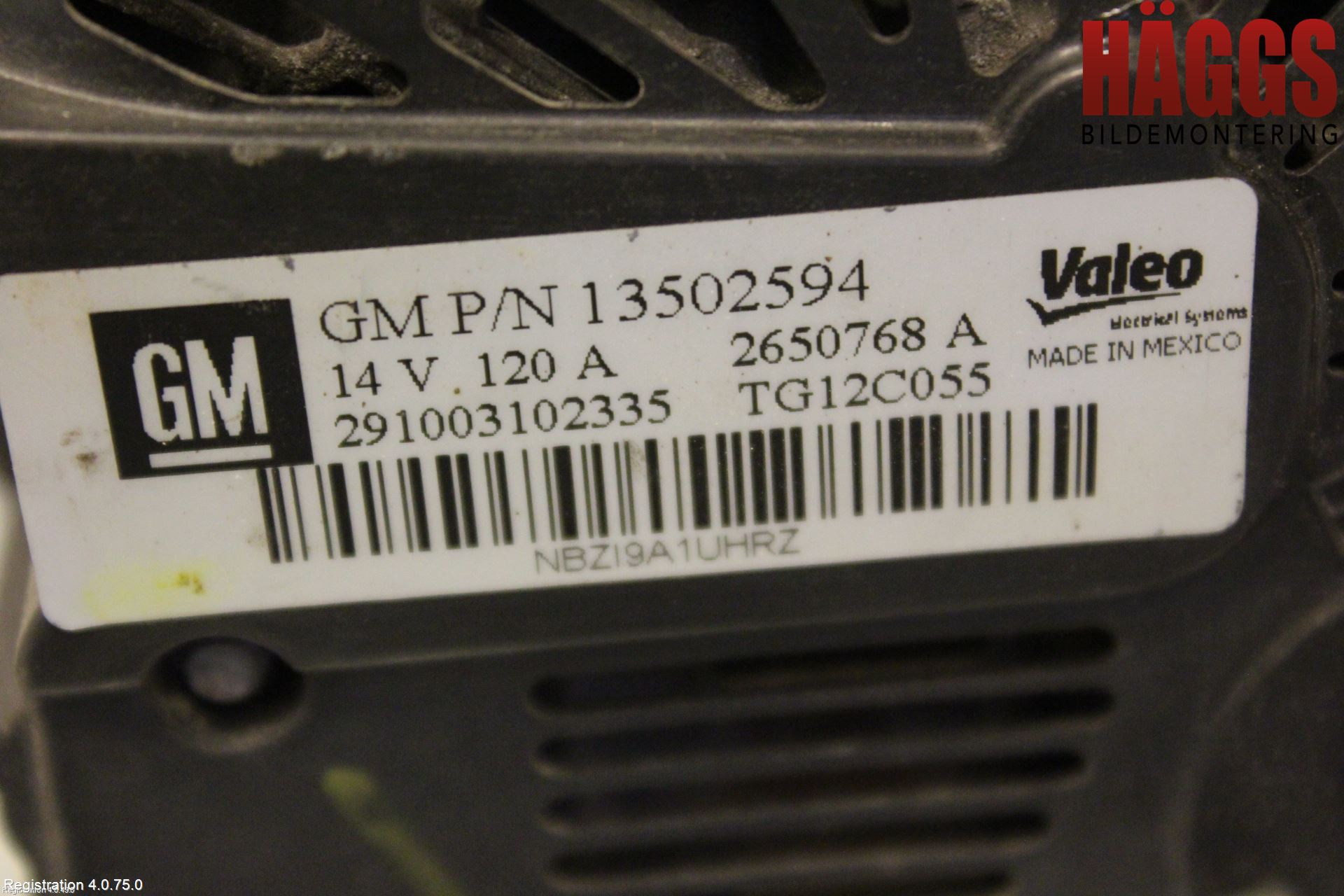 Opel ASTRA J 10-15 Generator