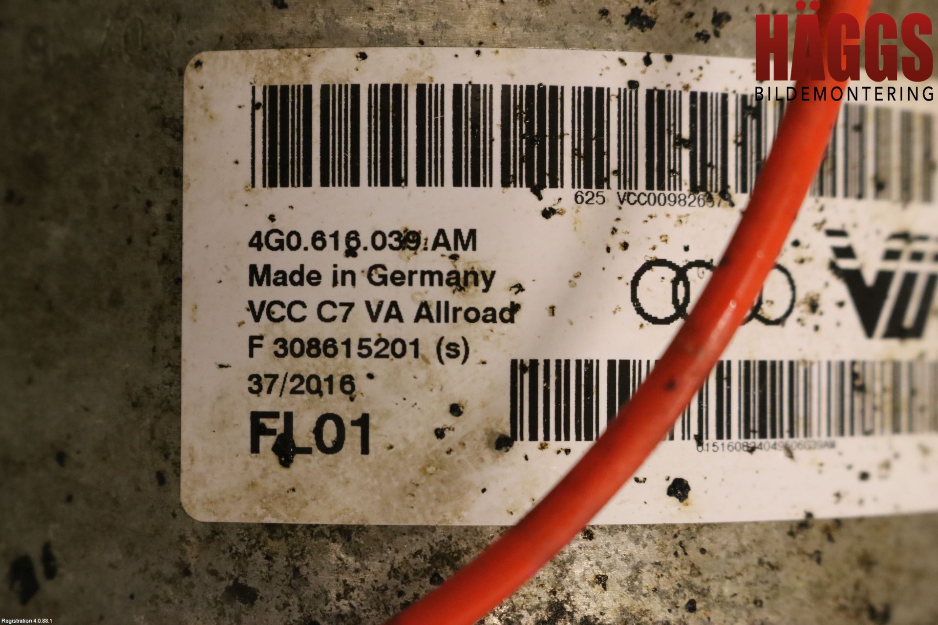 Audi A6 ALLROAD 12-18 Fjäderben Fram Vänster