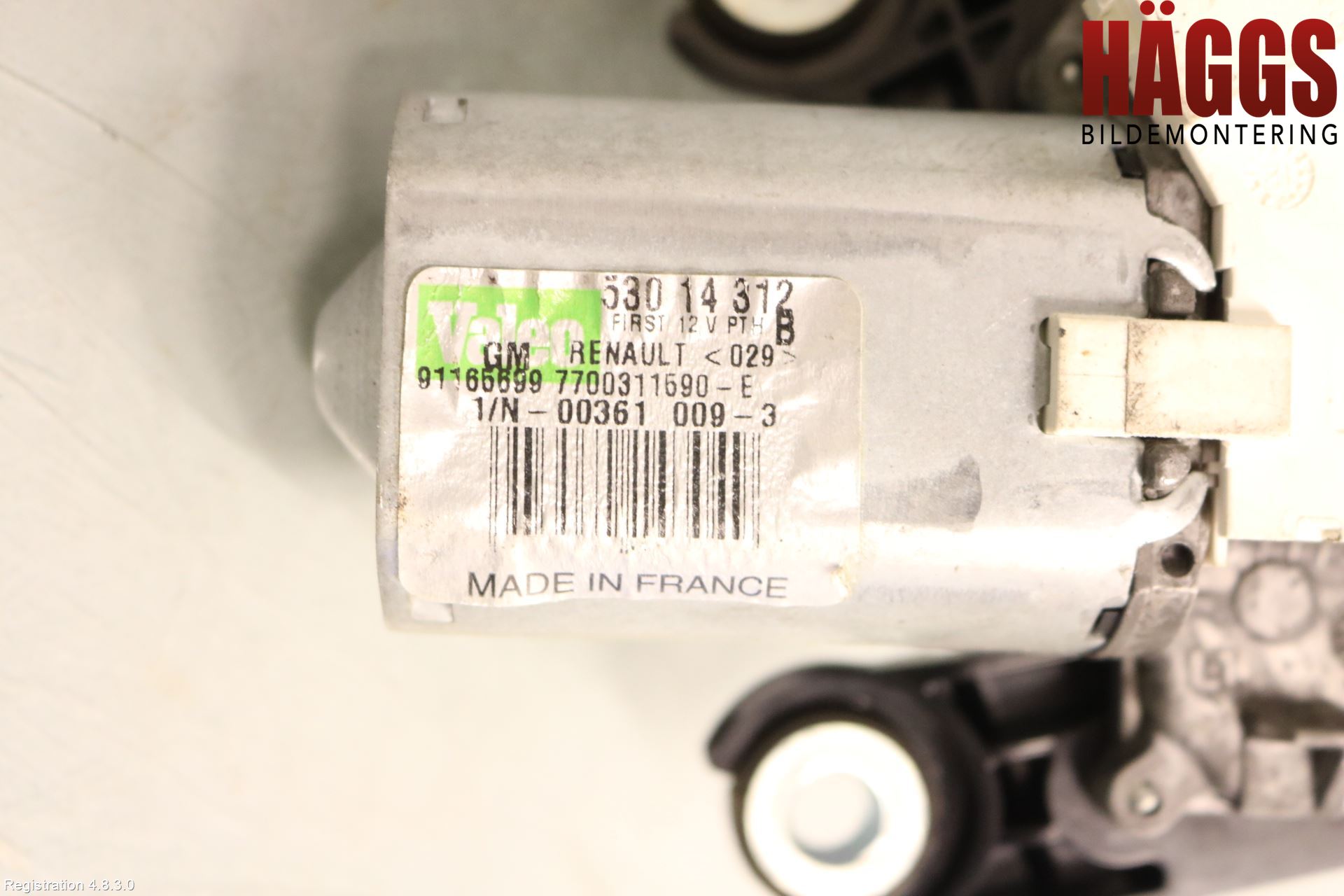 Opel VIVARO 01-14 Torkarmotor Baklucka