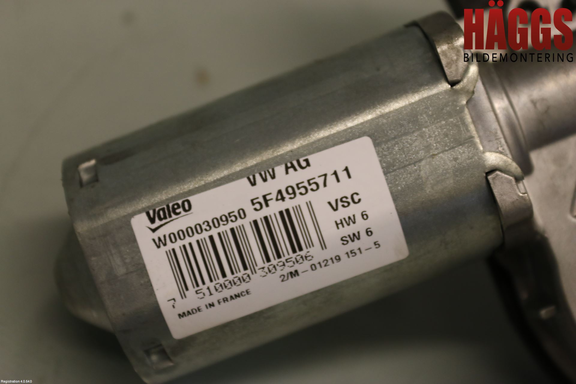 Skoda RAPID Torkarmotor Baklucka