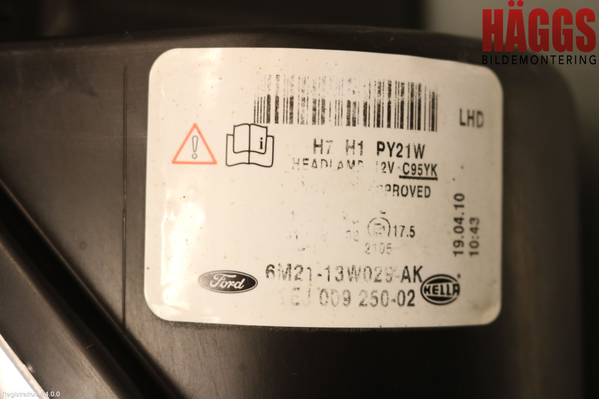 Ford GALAXY 06-15 Strålkastare Höger